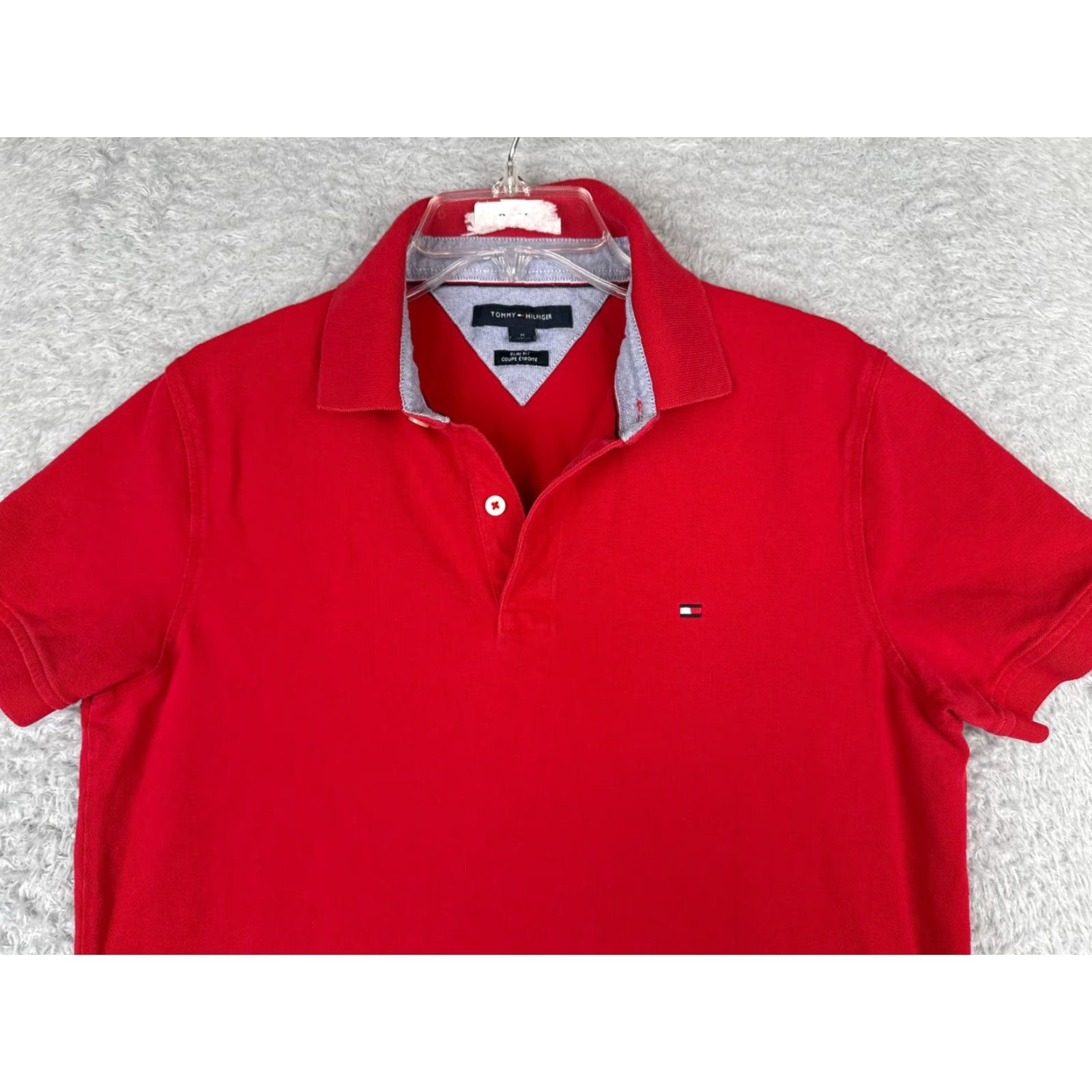 Tommy Hilfiger Tommy Hilfiger Polo Shirt Men Medium Red Slim Fit Short Sleeve 100% Cotton Knit Polo Shirt Slim Fit Red Men Medium Tommy Hilfiger Polo Shirt Size US M / EU 48-50 / 2 - 4 Thumbnail