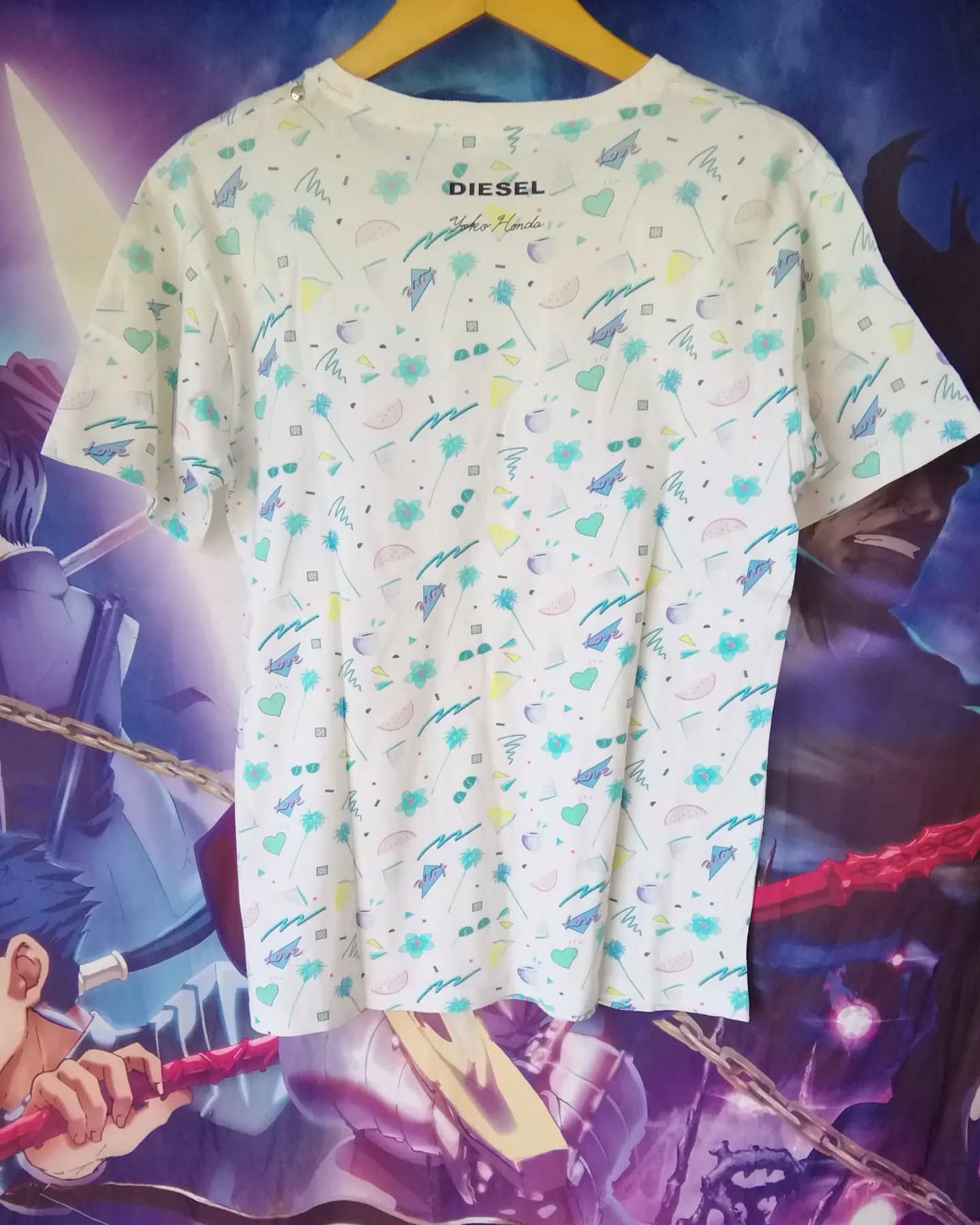 Diesel Diesel x Yoko Honda All Over Print T-Shirt Vintage 90s Size M / US 6-8 / IT 42-44 - 3 Thumbnail