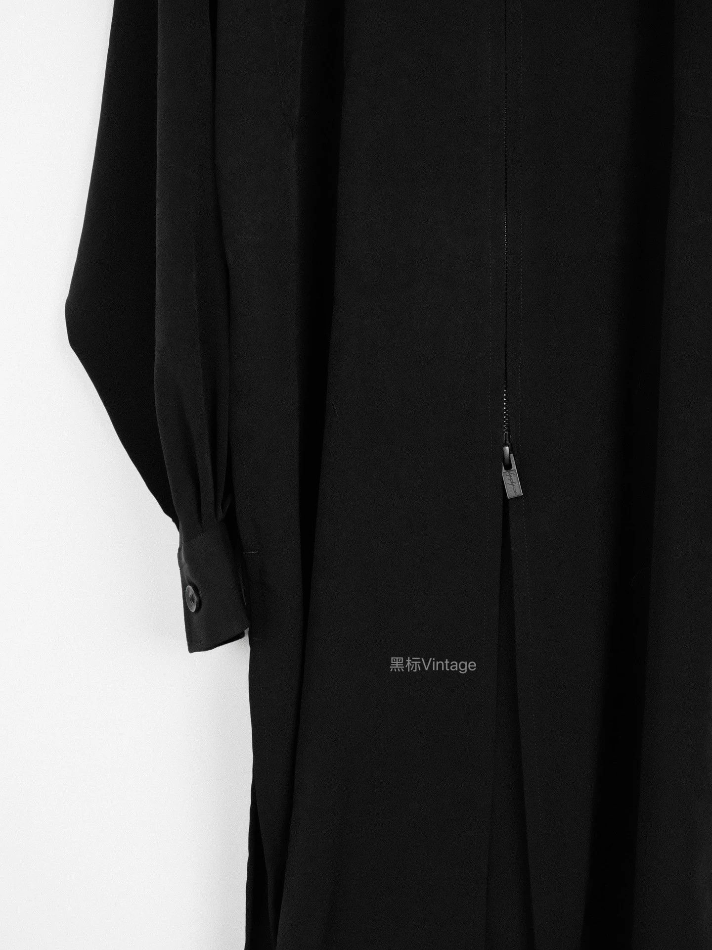Yohji Yamamoto Yohji Yamamoto 21ss Vintage Triacetate Zip Long Shirt Coat Size US L / EU 52-54 / 3 - 5 Thumbnail