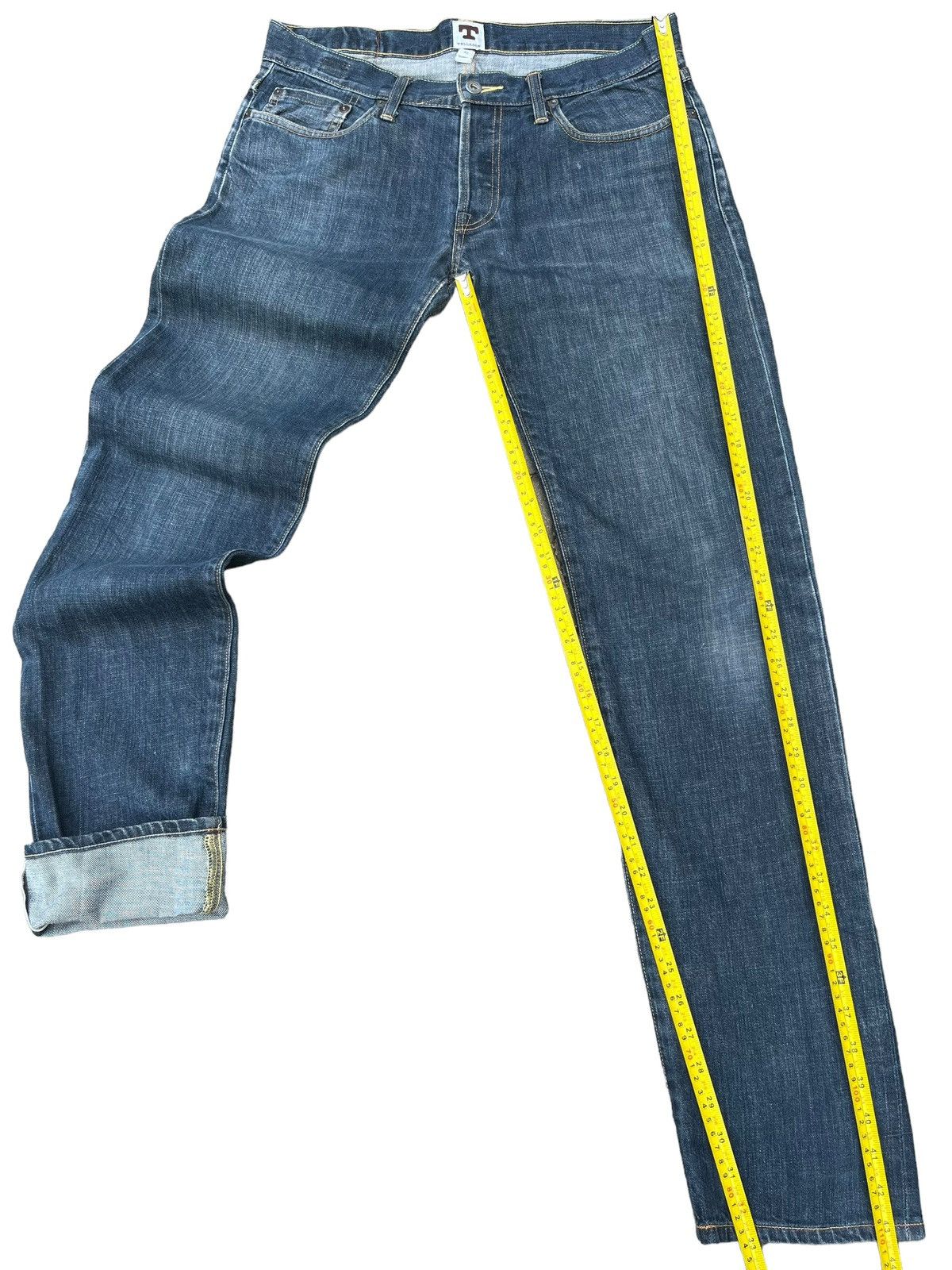 Kapital Vintage Tellason White Oak Cone Denim Selvedge Tapered Jeans Size US 33 - 14 Thumbnail