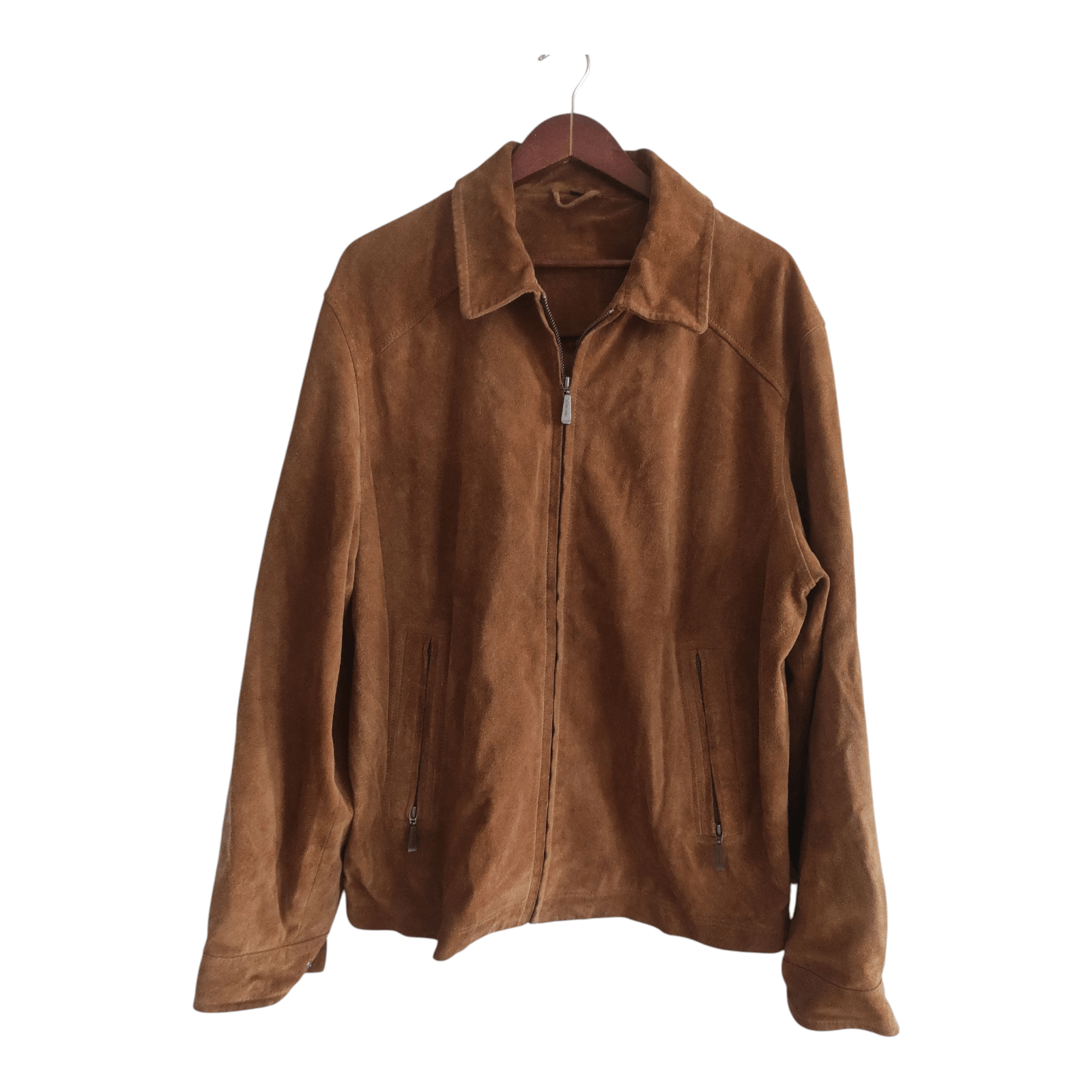 Van Gils Van Gils Suede Leather Men's Winter zipped Classic Jacket Size US XXL / EU 58 / 5 - 1 Thumbnail
