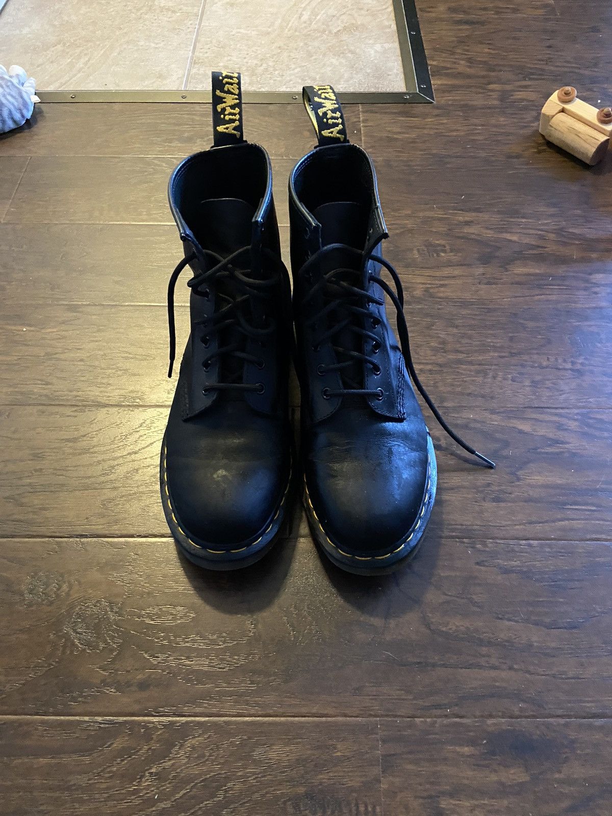 Dr. Martens Dr Martens black leather boots Size US 9 / EU 42 - 1 Thumbnail