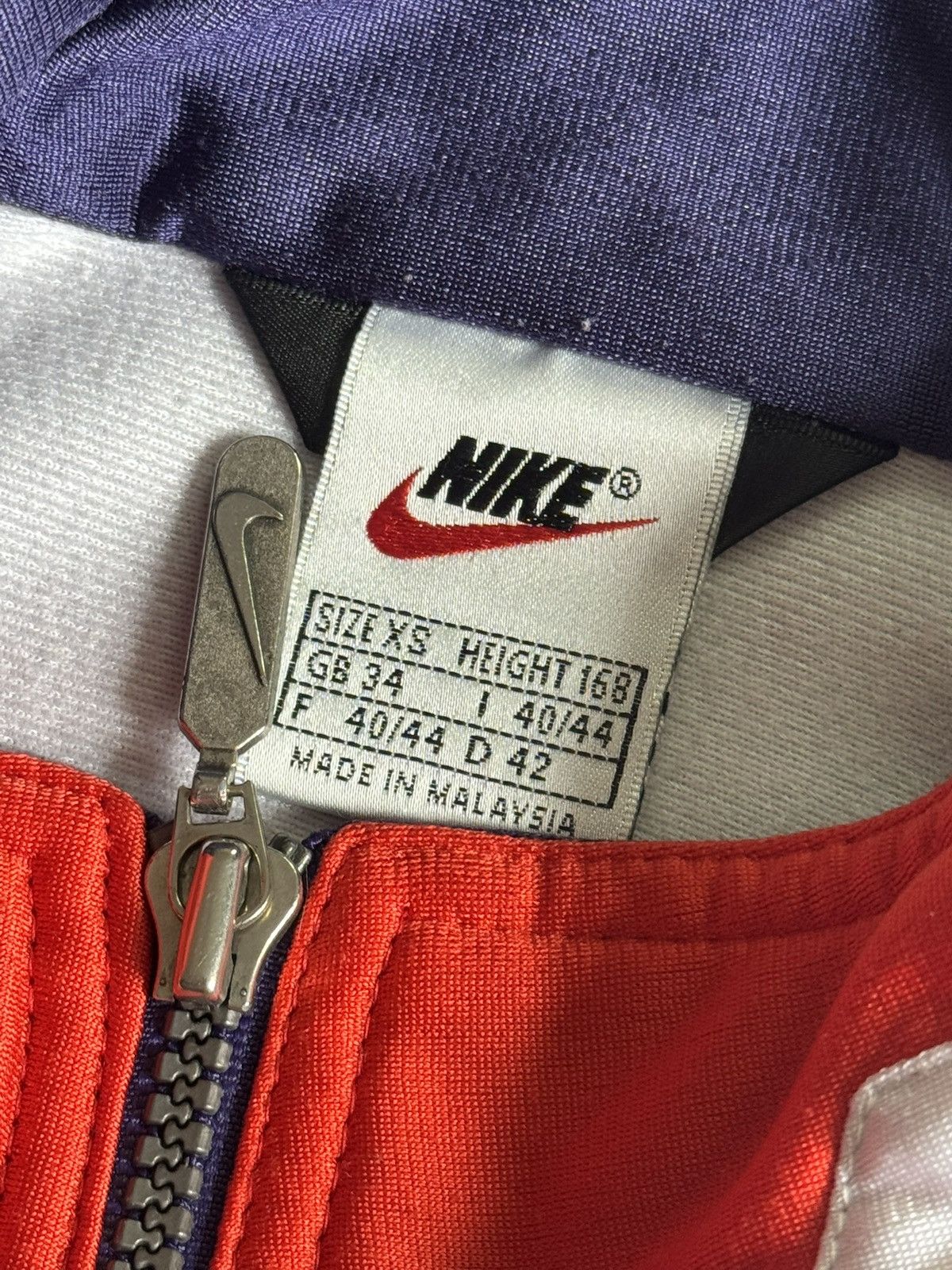 Nike Nike XS/size big swoosh zip olympian track jacket retro 90s Size US XS / EU 42 / 0 - 12 Thumbnail