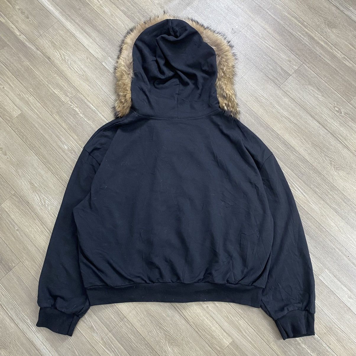 Le Grande Bleu (L.G.B.) Y2K Dazy Double Layers Cross Kmrii Lgb Style Zip Fur Hoodie Size US XL / EU 56 / 4 - 16 Thumbnail
