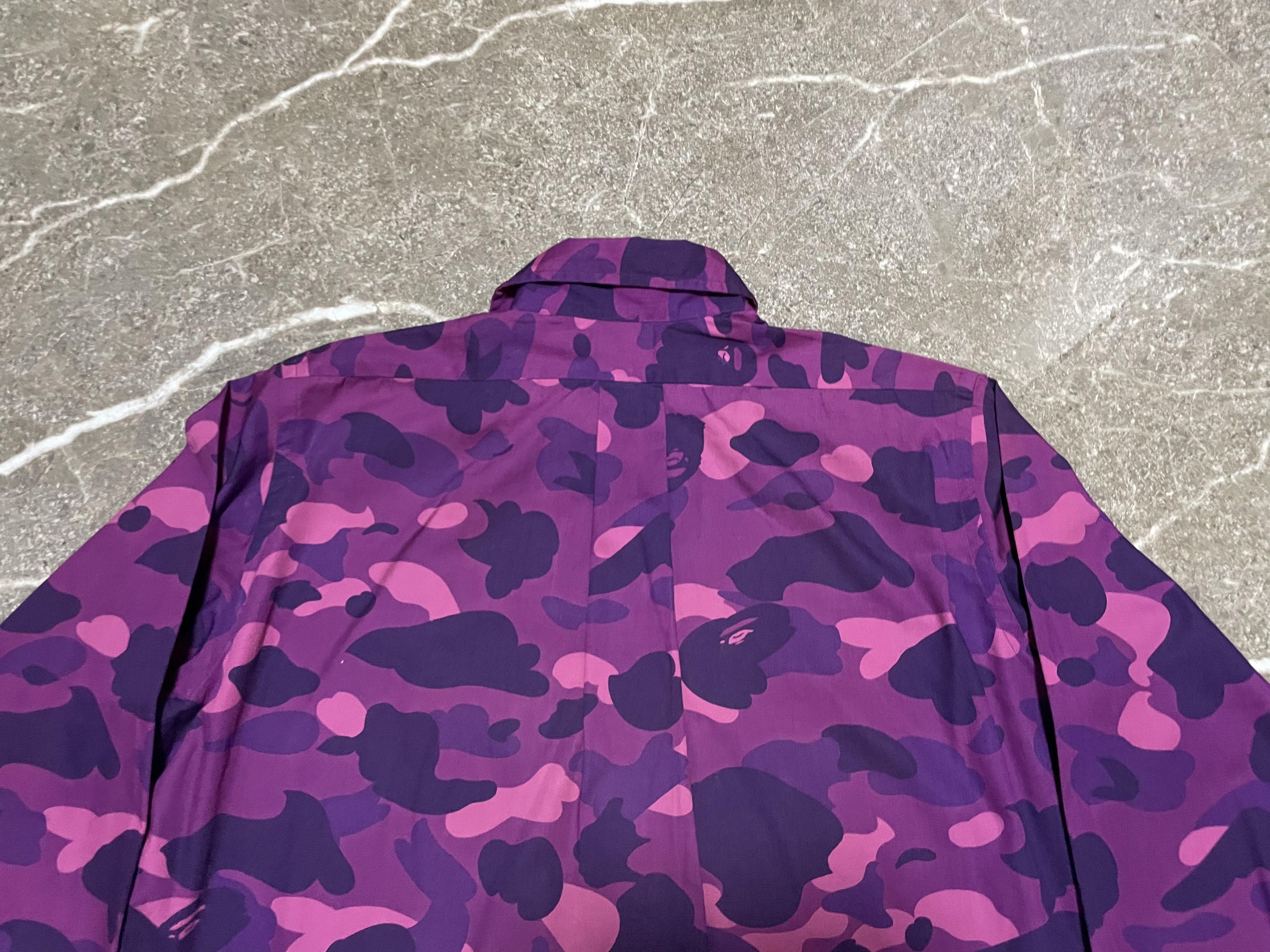 Bape Vintage Bape Purple Camo Button Up Size US M / EU 48-50 / 2 - 10 Thumbnail