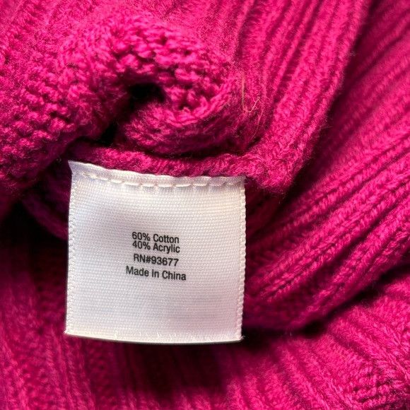 St. Johns Bay St John’s Bay Women Sweater Size 2XL Hot Pink Knit Collared Size XXL / US 16-18 / IT 52-54 - 12 Thumbnail