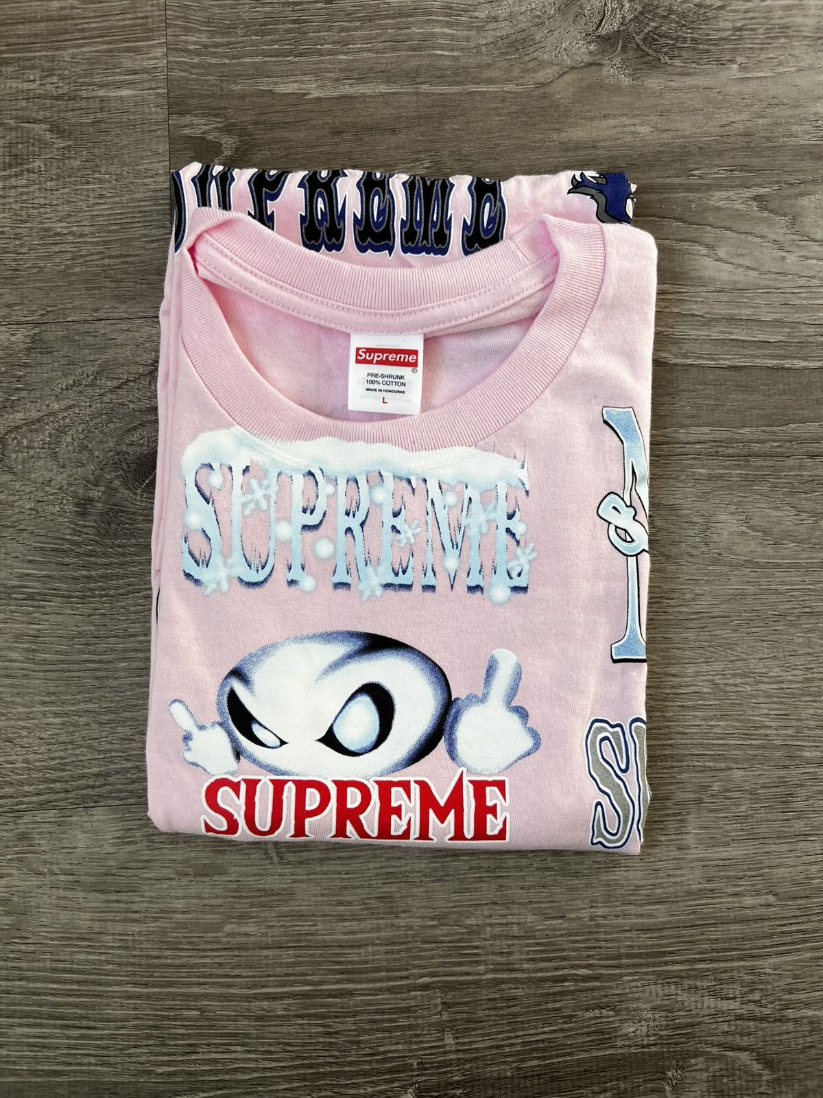 Supreme Supreme Flash Tee Pink Size US L / EU 52-54 / 3 - 3 Thumbnail