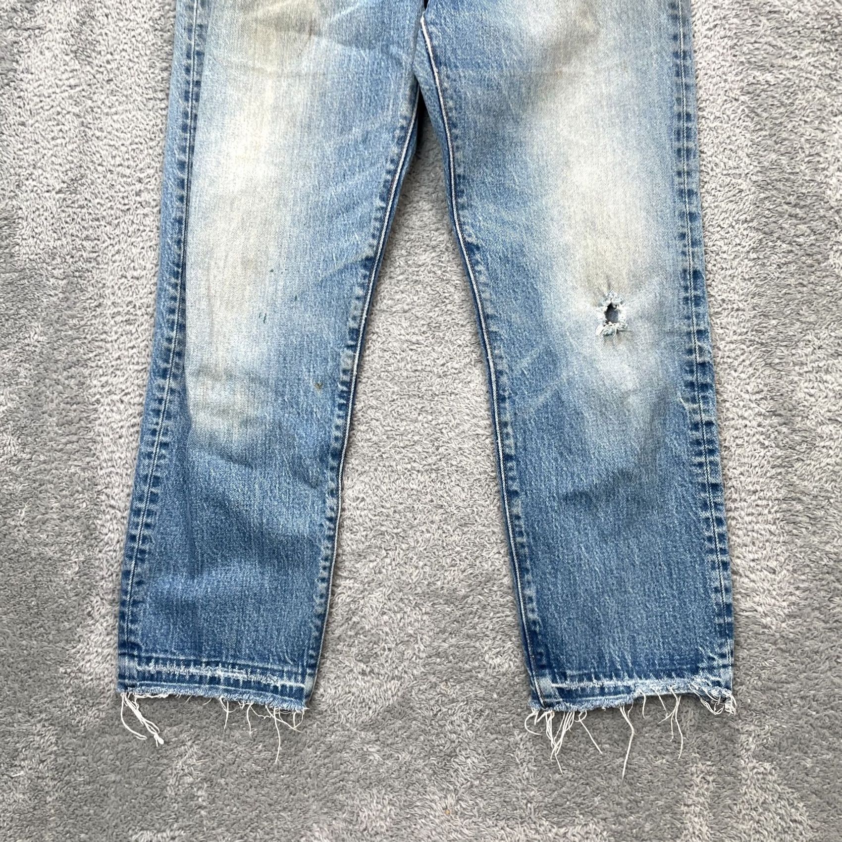 Levi's Levi's Jeans Womens Blue 28 Wedgie Straight Leg Distressed Stretch Denim Cotton Size 26" / US 2 / IT 38 - 7 Thumbnail