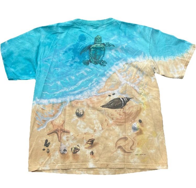 Liquid Blue × Vintage Vintage 1996 Liquid Blue Sea Turtle Beach Shirt Size US L / EU 52-54 / 3 - 2 Thumbnail