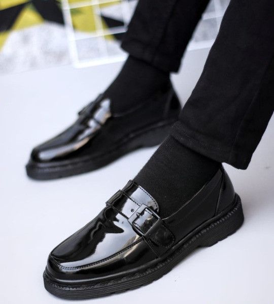 Other Unisex Flave Strap Leather Loafer Black Size US 9 / EU 42 - 3 Thumbnail