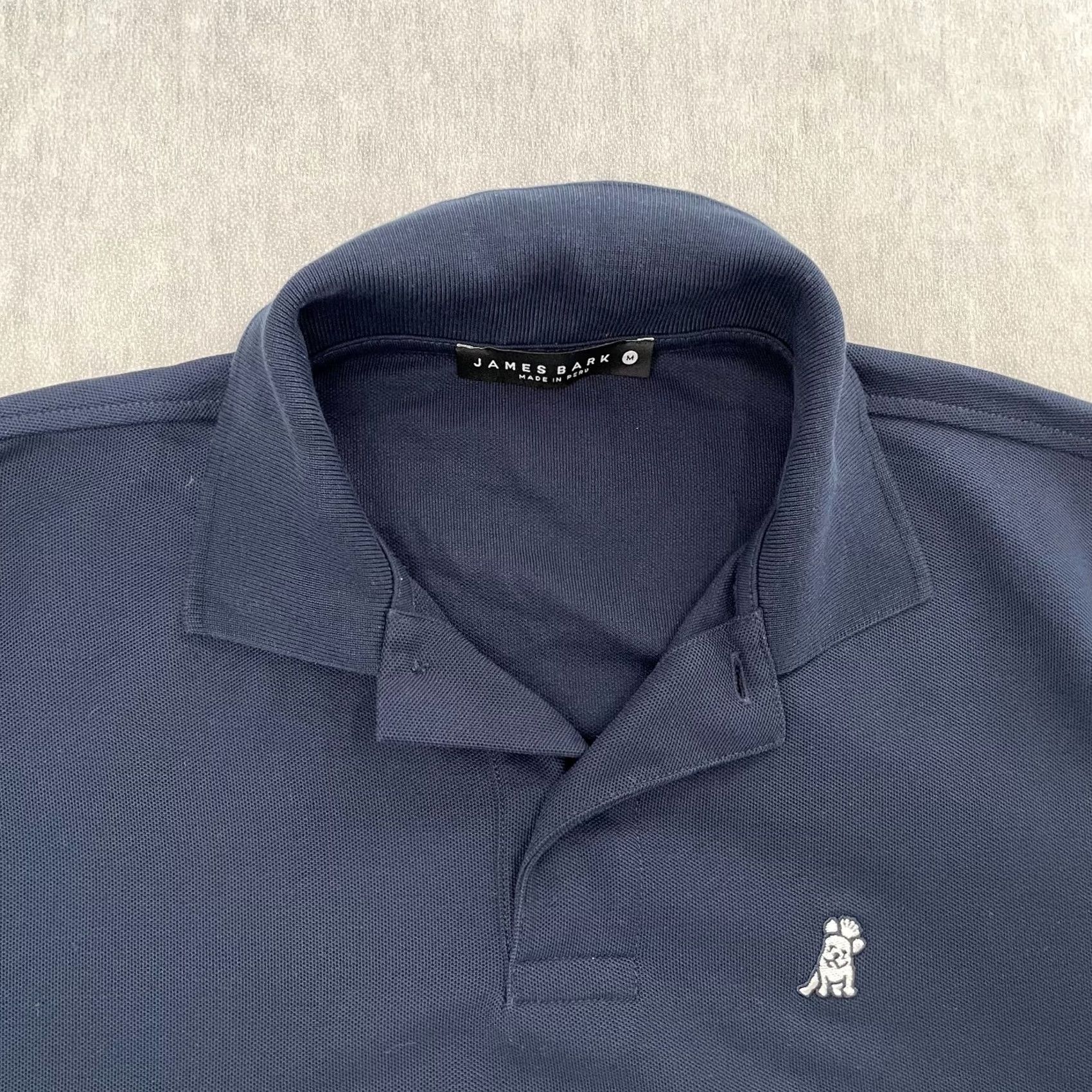 Bark James Bark Shirt Polo Short Sleeve Preppy Mens Blue Cotton M Size US M / EU 48-50 / 2 - 2 Thumbnail