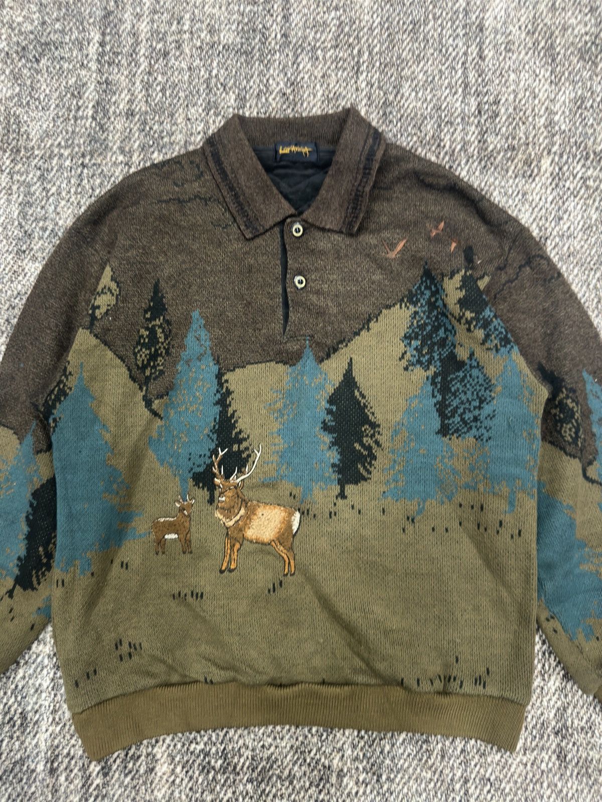 Aran Isles Knitwear × Japanese Brand × Vintage Pop Arts Aran Isles Knitwear Sweatshirt Japanese Sweater Size US M / EU 48-50 / 2 - 4 Thumbnail