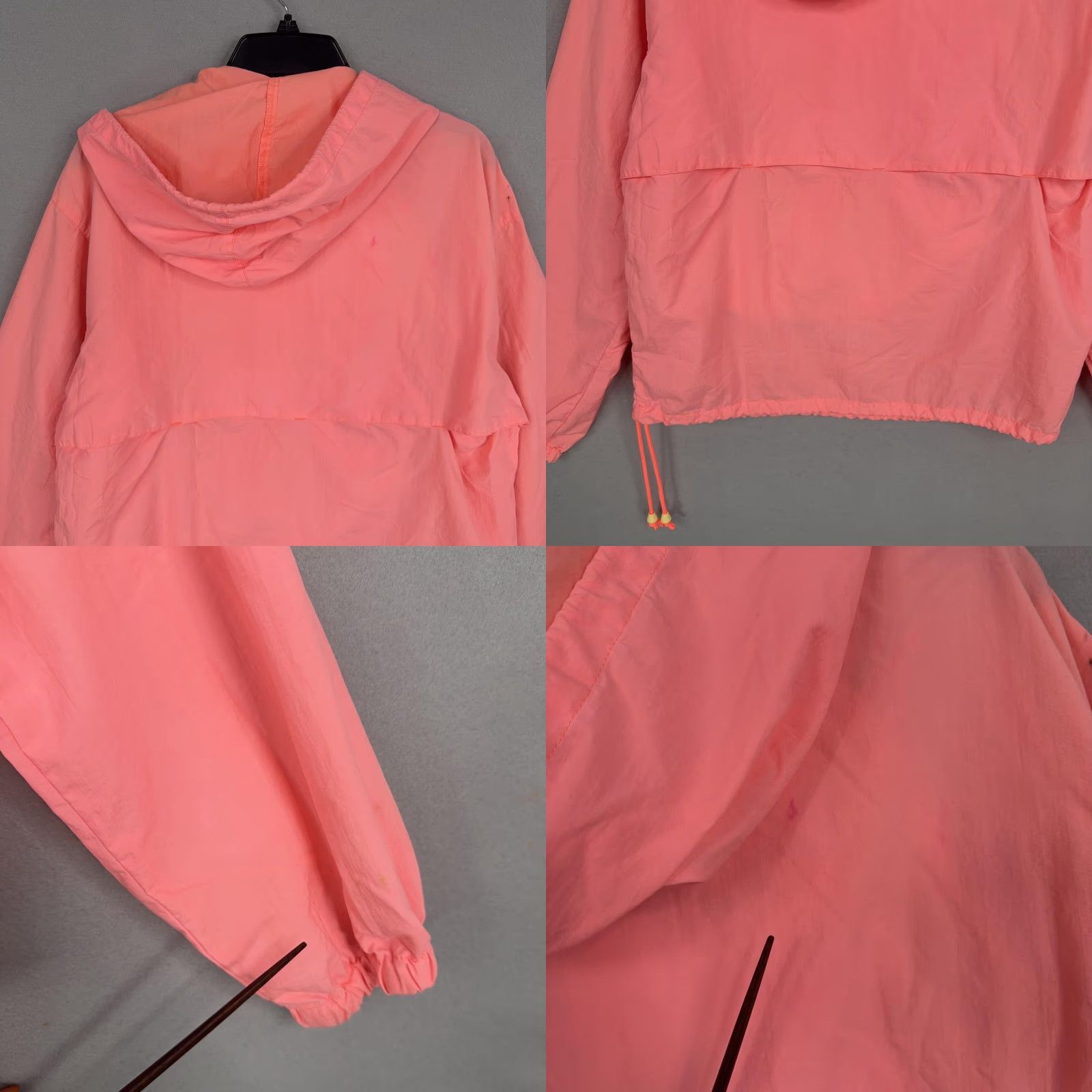 Vintage VINTAGE Breezin Windbreaker Jacket Mens S Pink Hooded 80s 90s Nylon Lightweight Zip Front Pocket Logo Breezin Theme Outdoor Size US S / EU 44-46 / 1 - 8 Thumbnail