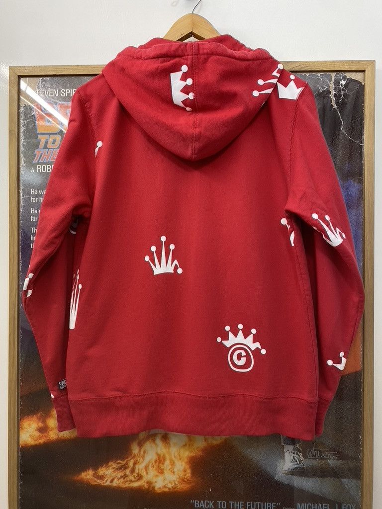 Stussy 00s Vintage Stussy Multi Crown Logo Print Zip Up Hoodie Size US M / EU 48-50 / 2 - 4 Thumbnail