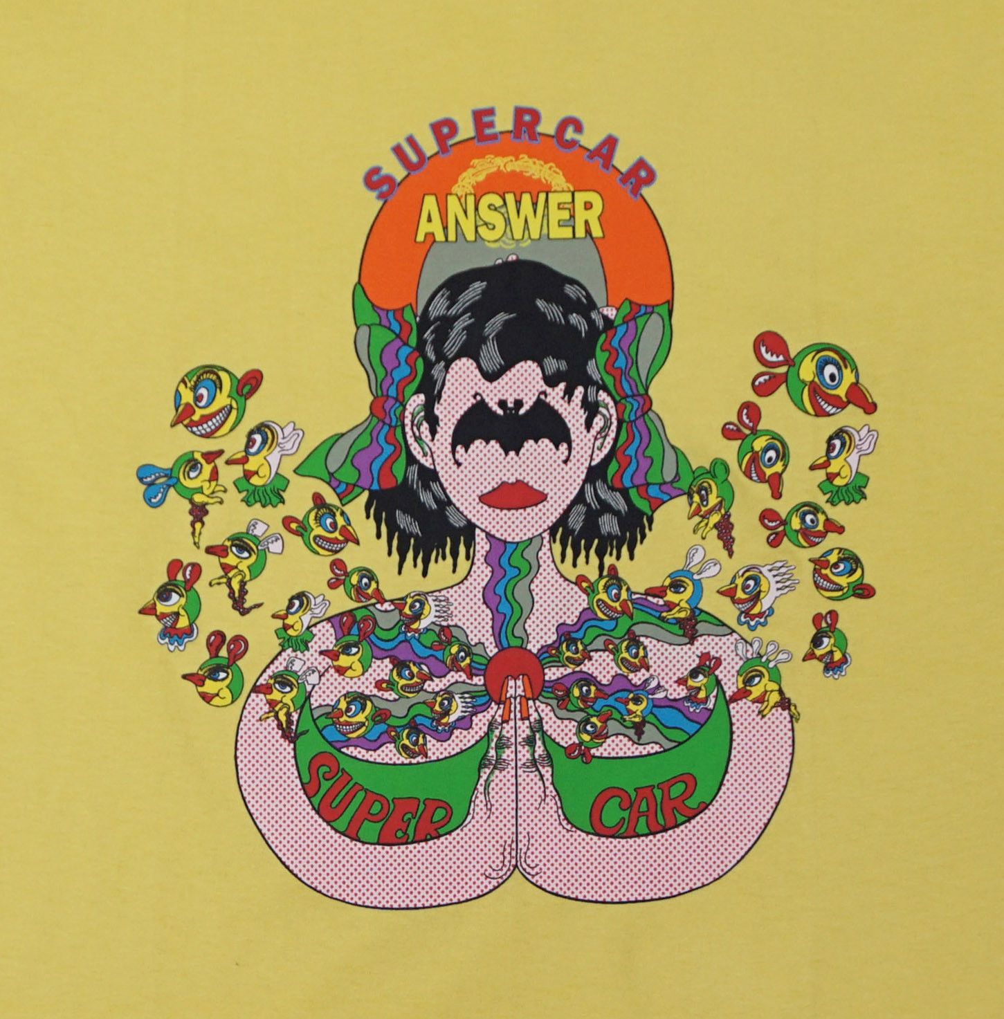 Band Tees × Vintage 00's Supercar "Answer" T Shirt, Keiichi Tanaami Size US M / EU 48-50 / 2 - 2 Thumbnail