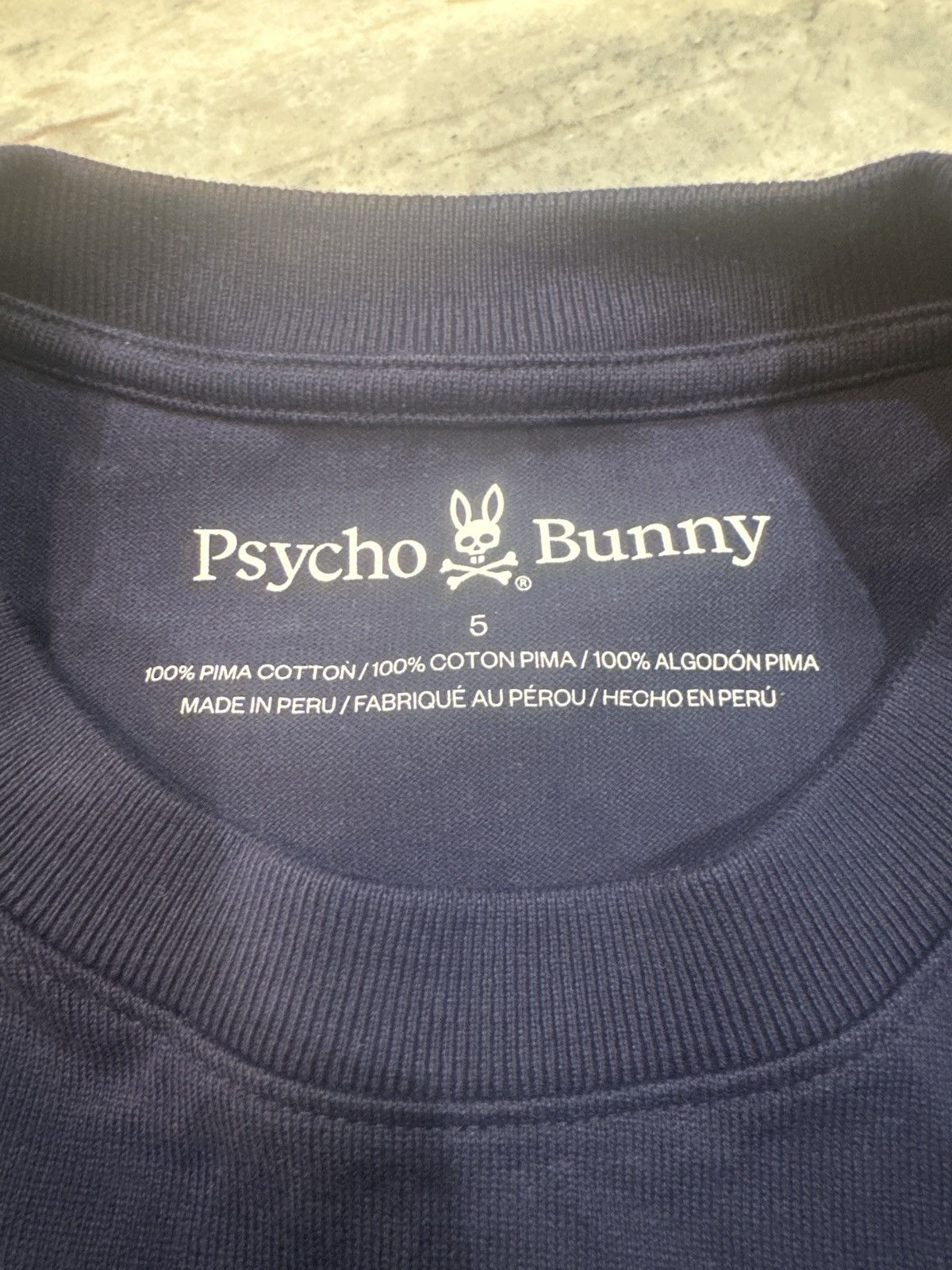 Psycho Bunny Navy Psycho Bunny T shirt Size US M / EU 48-50 / 2 - 2 Thumbnail