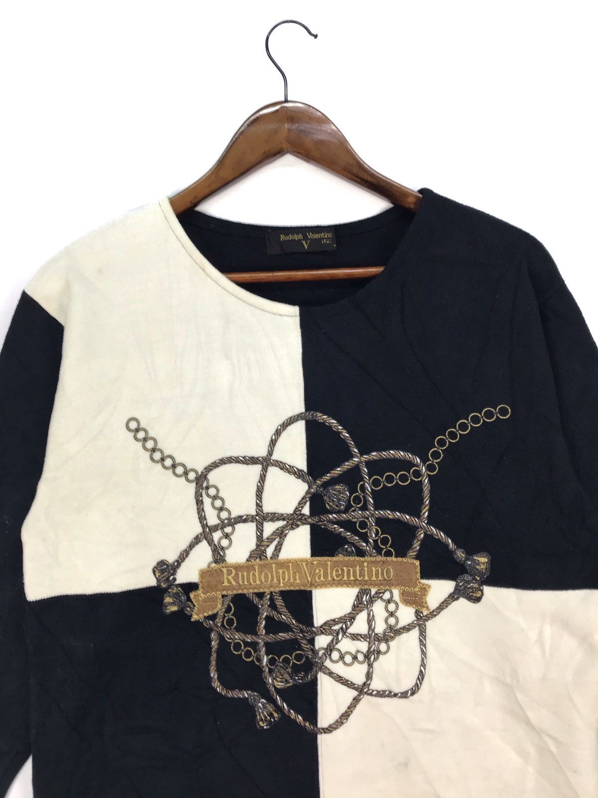 Japanese Brand × Valentino × Vintage 🔥RARE🔥VINTAGE RUDOLPH VALENTINO EMBROIDERY LOGO Size M / US 6-8 / IT 42-44 - 3 Thumbnail