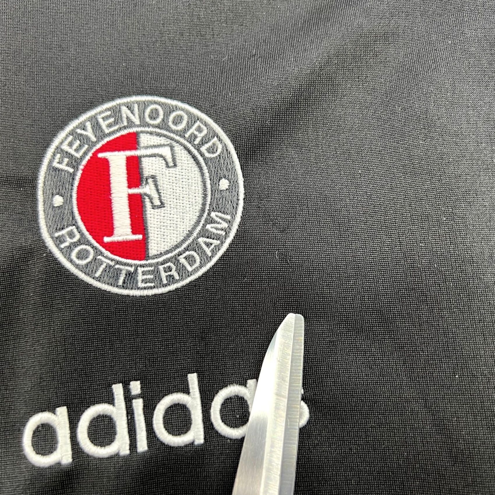 Adidas Feyenoord Adidas Track Jacket Football Medium M Black Vintage Junior? No, Mens. Size US M / EU 48-50 / 2 - 2 Thumbnail