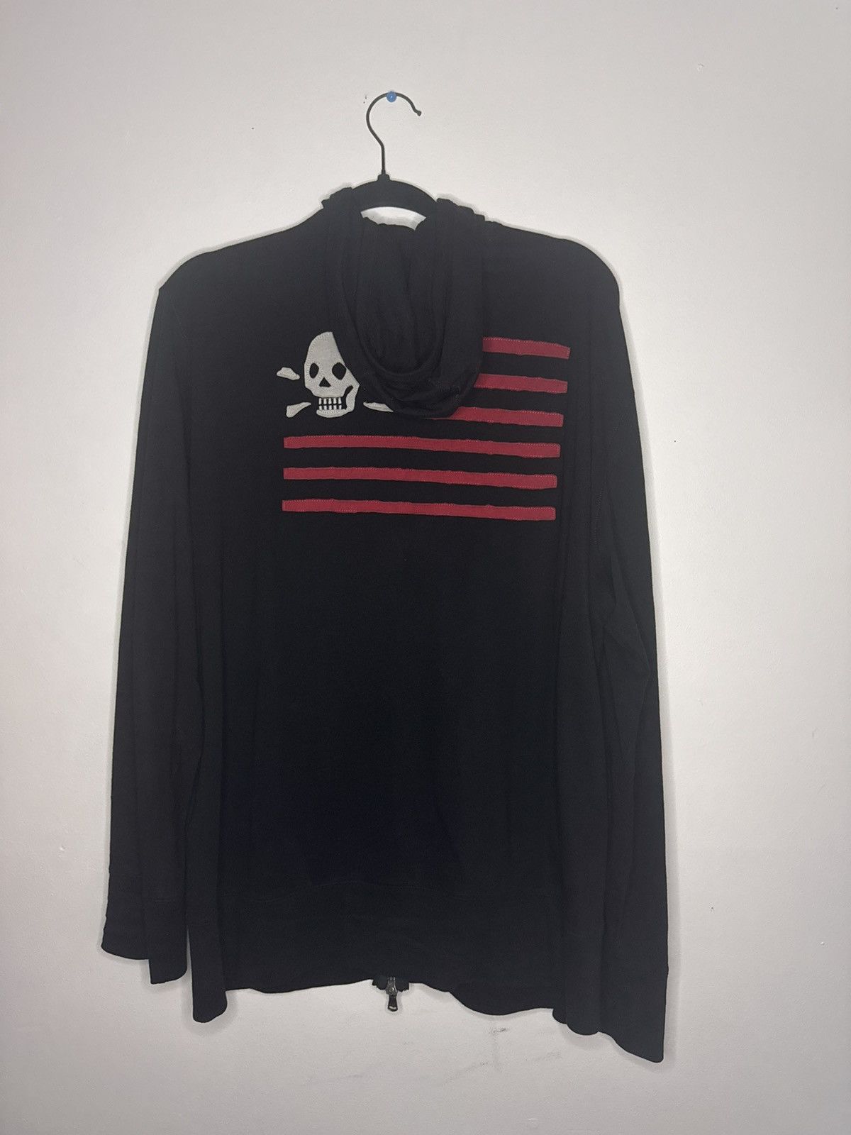 John Varvatos John Varvatos Skull Flag Hoodie Size US XL / EU 56 / 4 - 2 Thumbnail