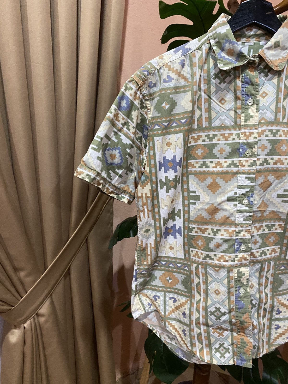 Woolrich Woolen Mills Vintage Woolrich Aztec Print Short Sleeve Shirt – Made Japan Size US S / EU 44-46 / 1 - 5 Thumbnail