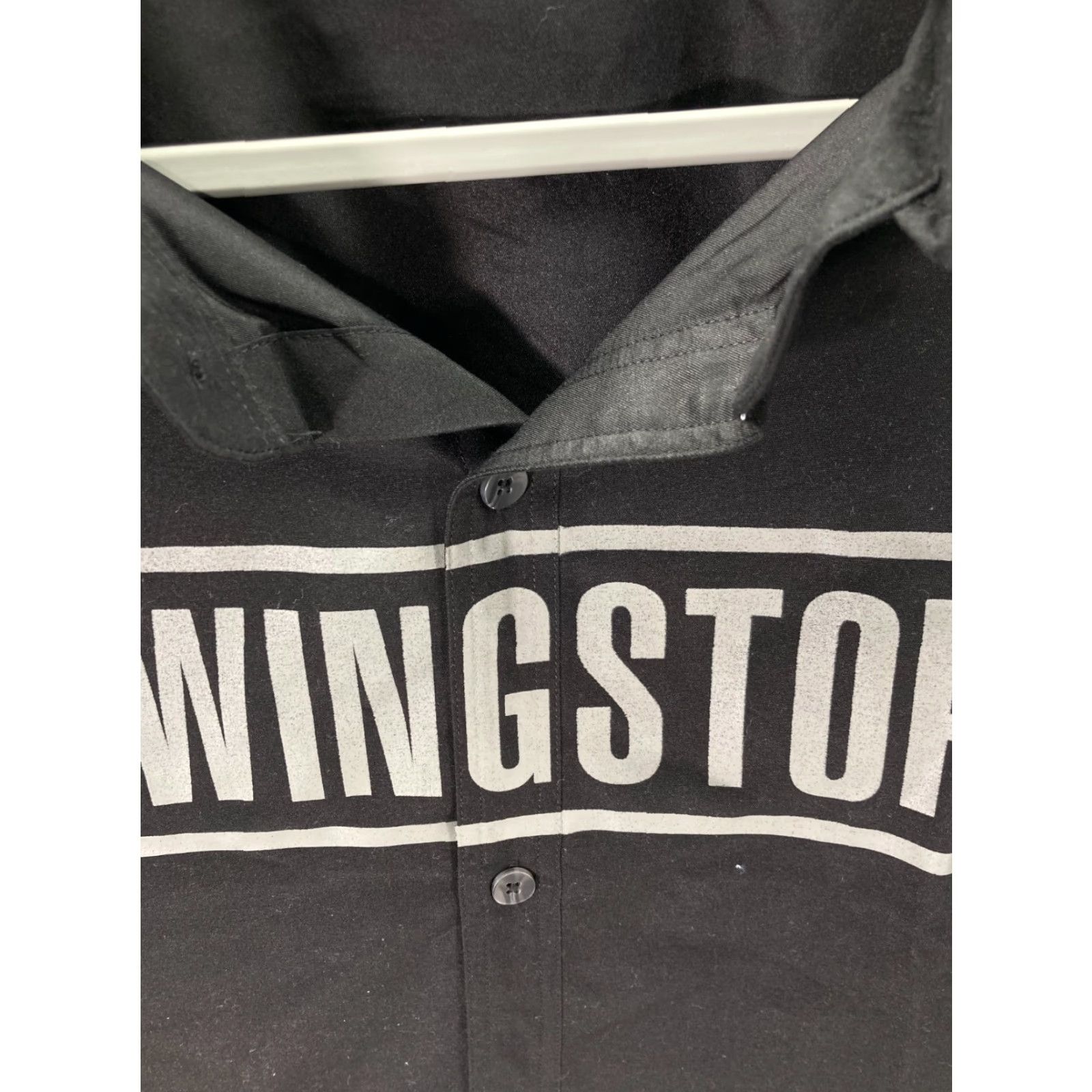 Vintage Wingstop Image Solutions Employee Button Up Shirt Mens XL Black Short Sleeve Size US XL / EU 56 / 4 - 6 Thumbnail