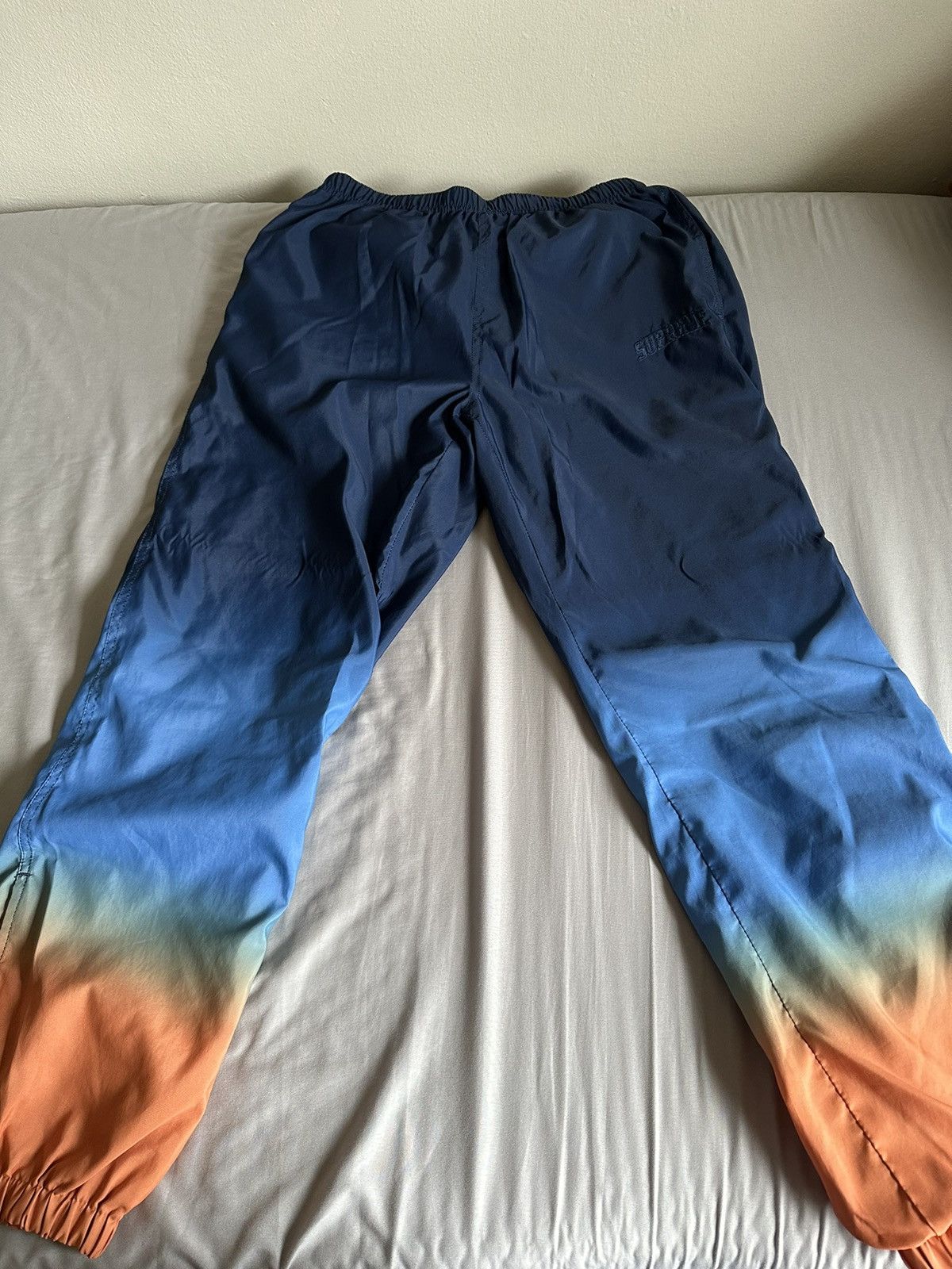 Supreme Supreme Gradient Track Pants Navy Grailed