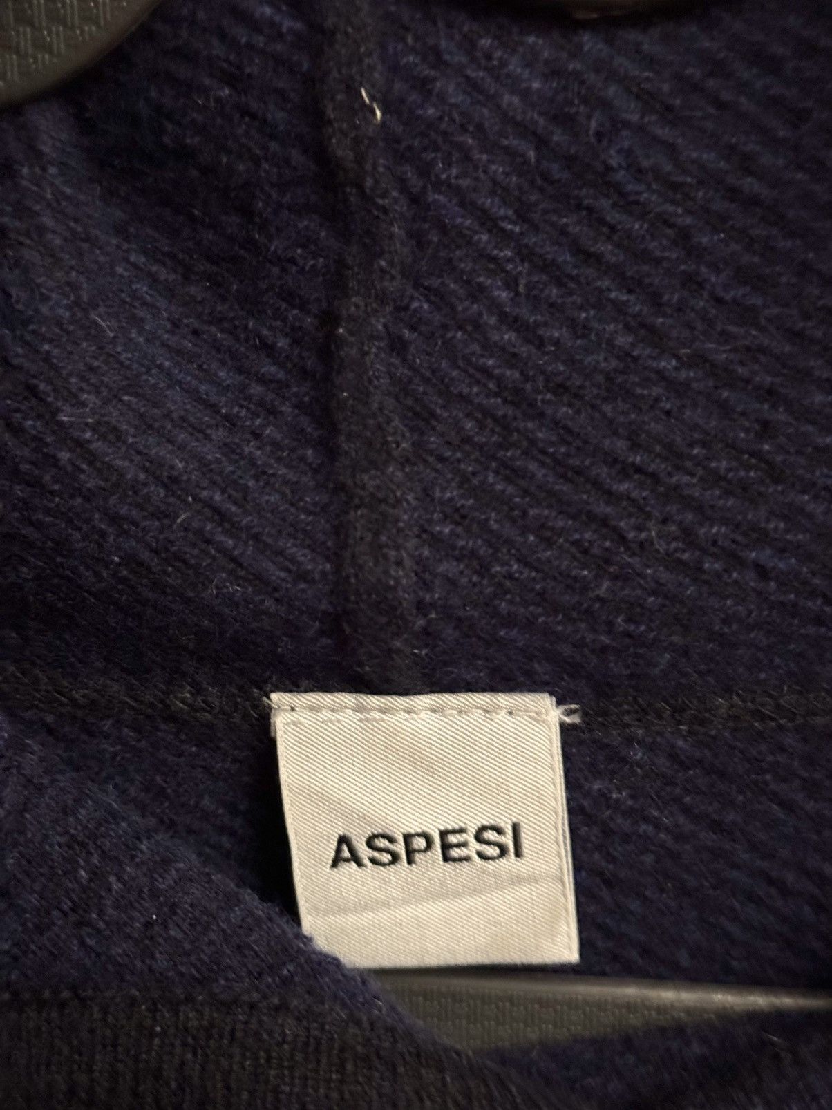 Aspesi aspesi men long navy wool hoodie sweater Size US M / EU 48-50 / 2 - 2 Thumbnail
