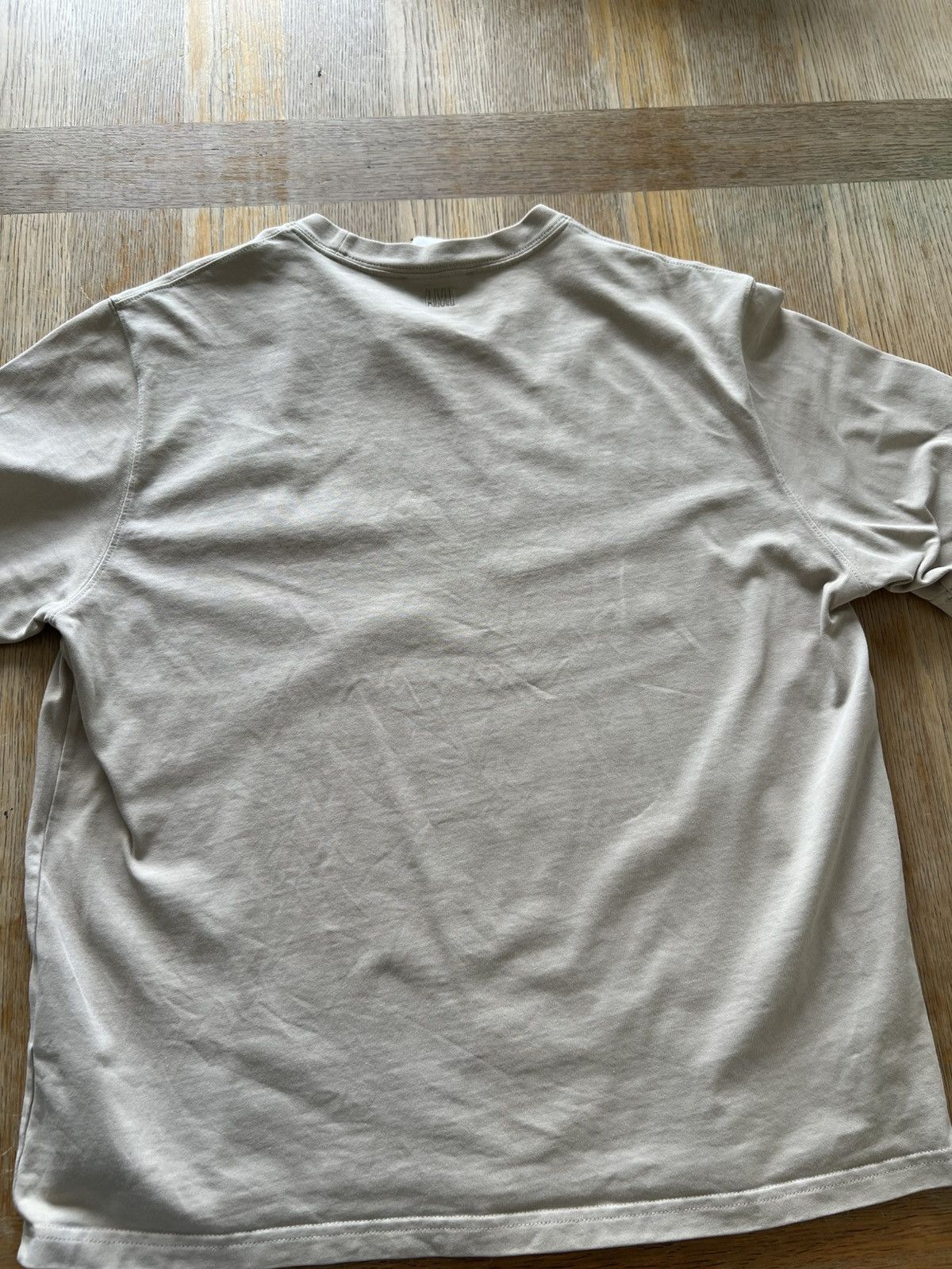 AMI Ami Beige Logo Tee Size Medium Size US M / EU 48-50 / 2 - 2 Thumbnail