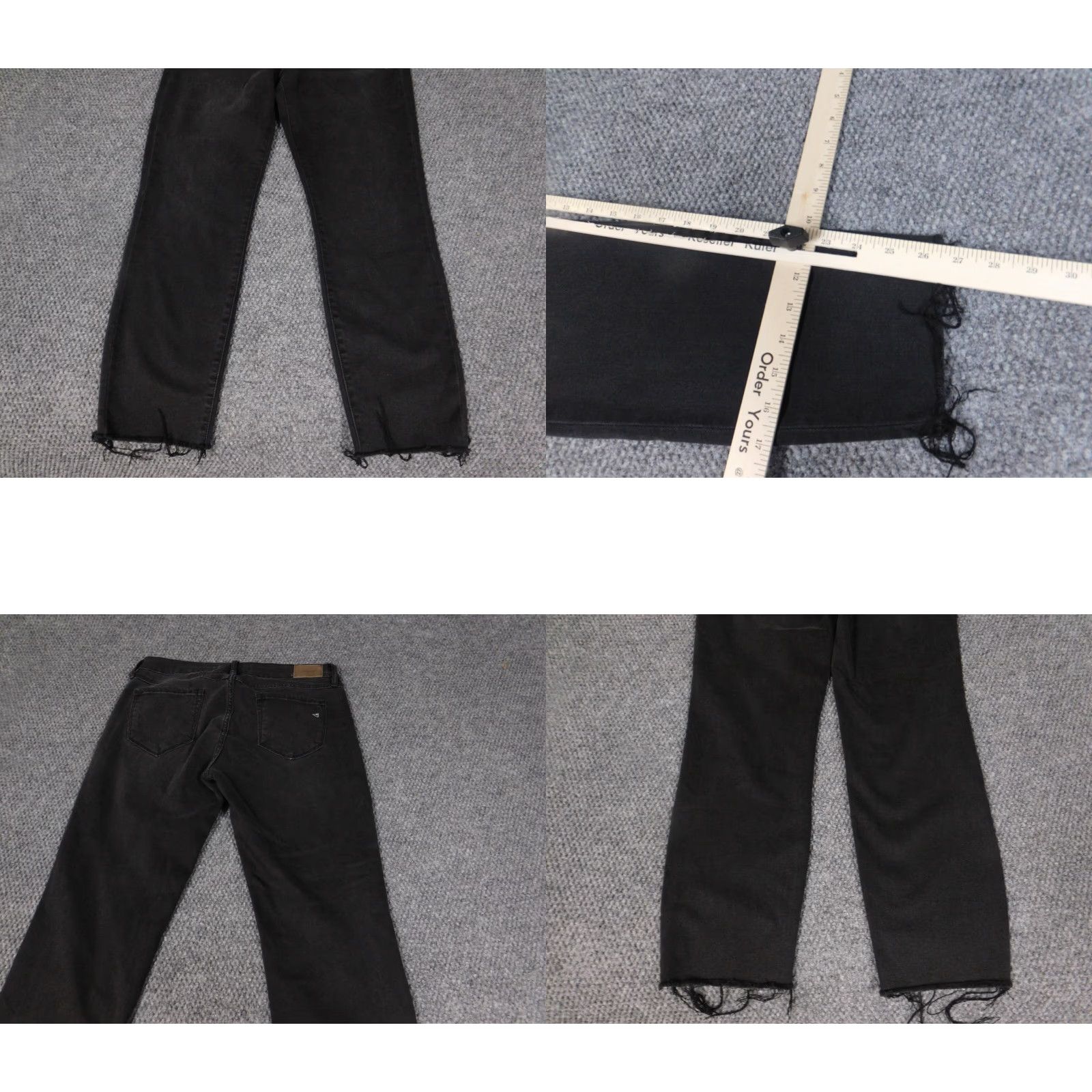 Vintage hidden Jeans Womens 31 black straight denim distressed embroidered floral 5-pocket Modern Designer Jeans Women Size 31 Black Regular Fit Size 24" / US 00 / IT 34 - 8 Thumbnail