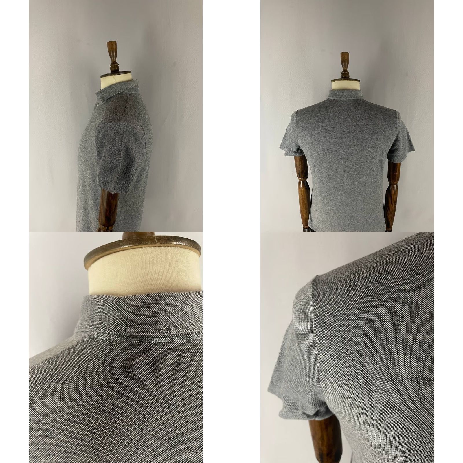 Canali Canali Polo Shirt Mens Size 46 Gray Cotton Short Sleeve Collared Golf Size US XXL / EU 58 / 5 - 8 Thumbnail