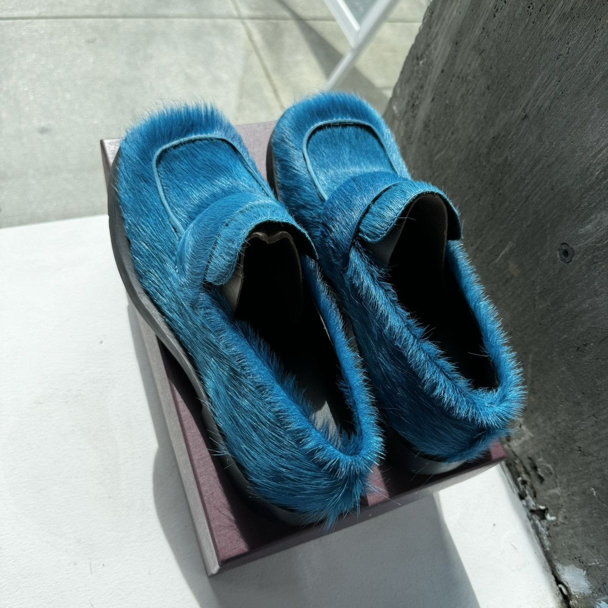 Camper × CamperLab CAMPERLAB MIL 1978 Square Toe Fur Loafers Camper × CamperLab CAMPERLAB MIL 1978 Square Toe Fur Loafers