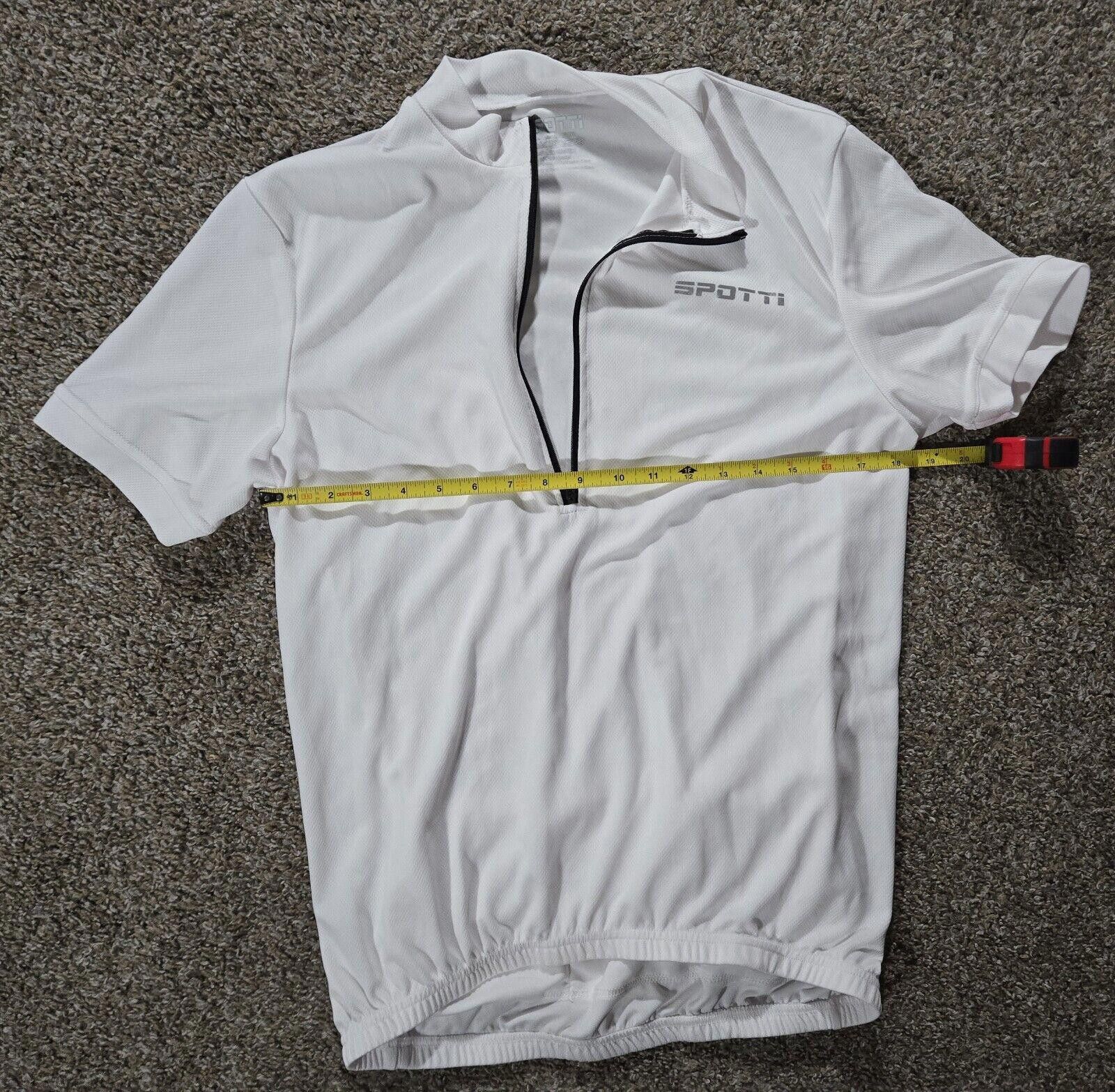 Designer White Spotti Bicycle Jersey With Back Pockets Size 2XL Size ONE SIZE - 7 Thumbnail