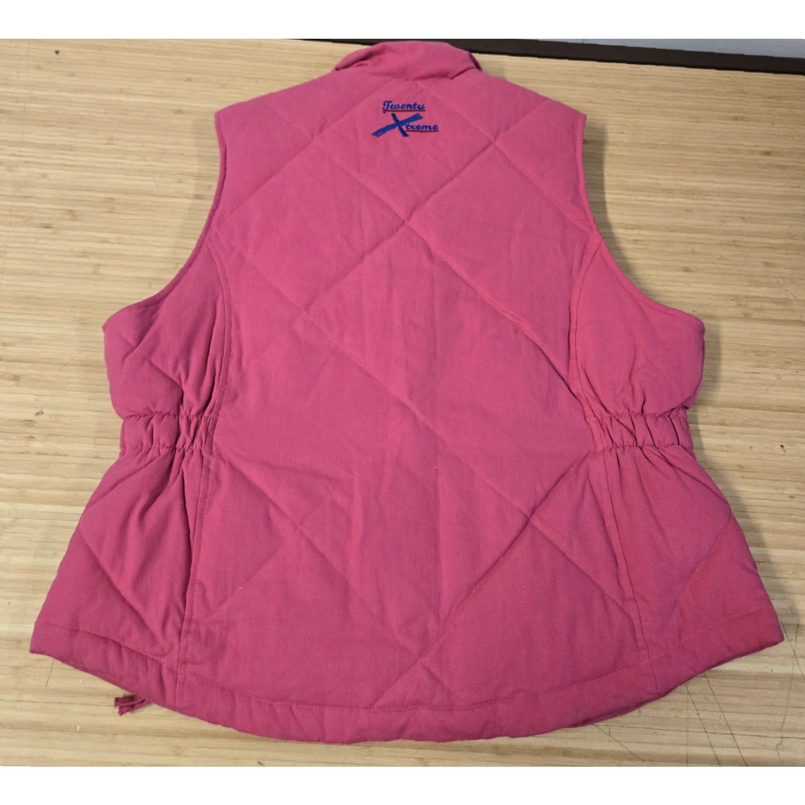Vintage TWENTY XTREME Outerwear Vest Womens 2XL Pink Quilted Down Puffer Outdoor Casual Jacket/Coat Style Vest Size XXL / US 16-18 / IT 52-54 - 3 Thumbnail