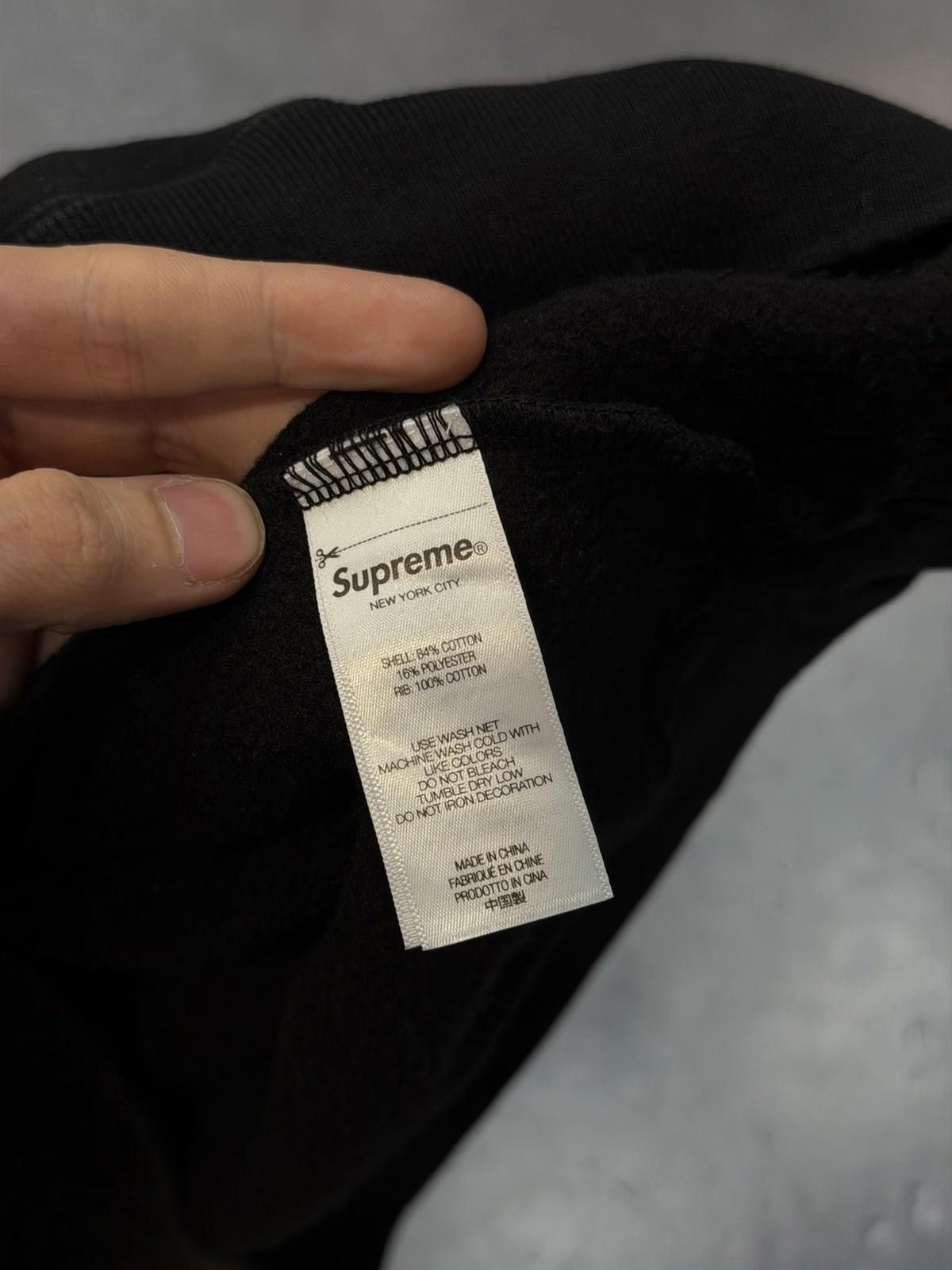 Supreme Supreme Washed Old English Hooded Sweatshirt BLACK LARGE Size US L / EU 52-54 / 3 - 10 Thumbnail