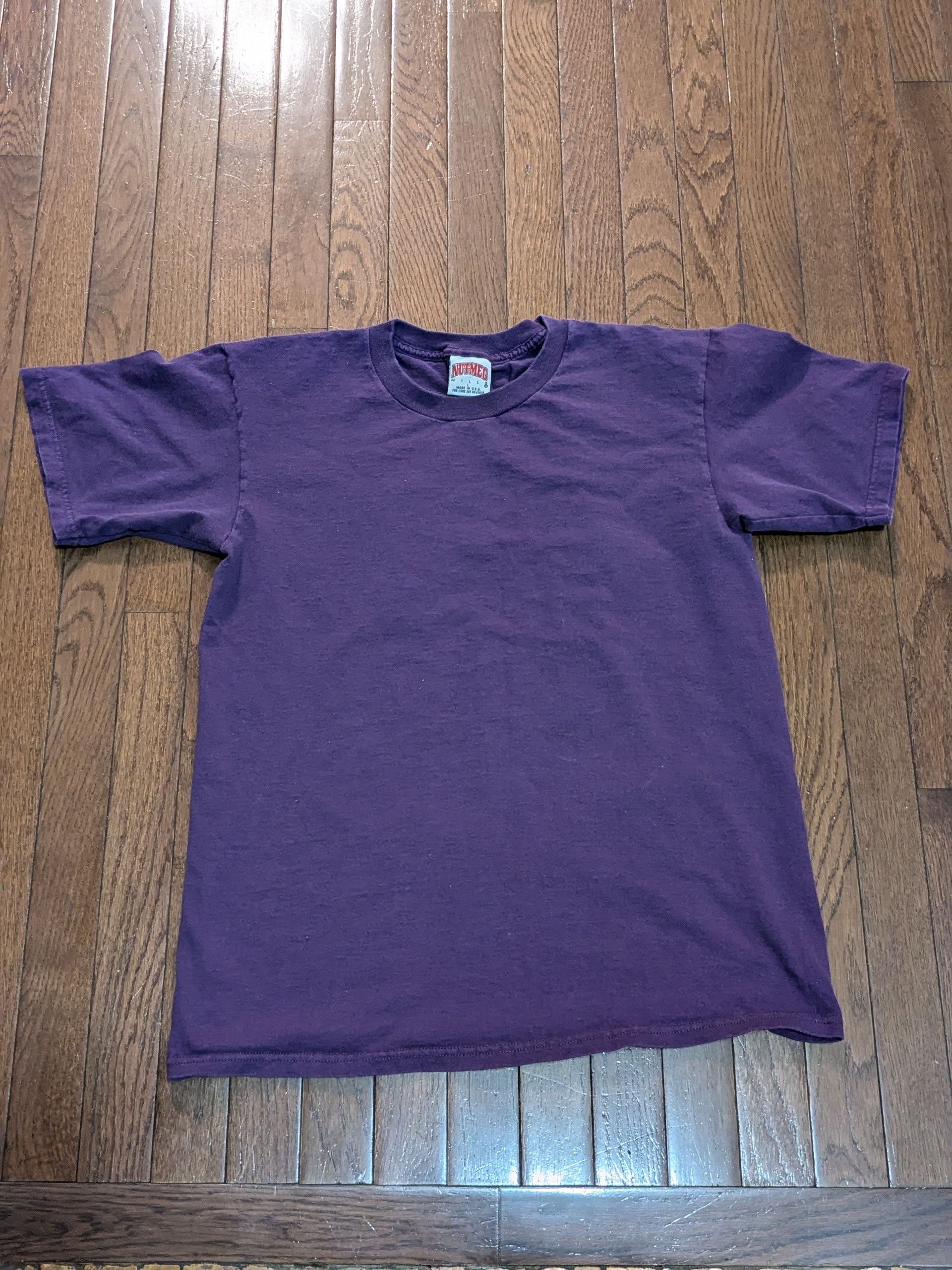Nutmeg Vintage Purple Nutmeg Blank T-Shirt- Size L (20x26.5) Size US L / EU 52-54 / 3 - 1 Thumbnail
