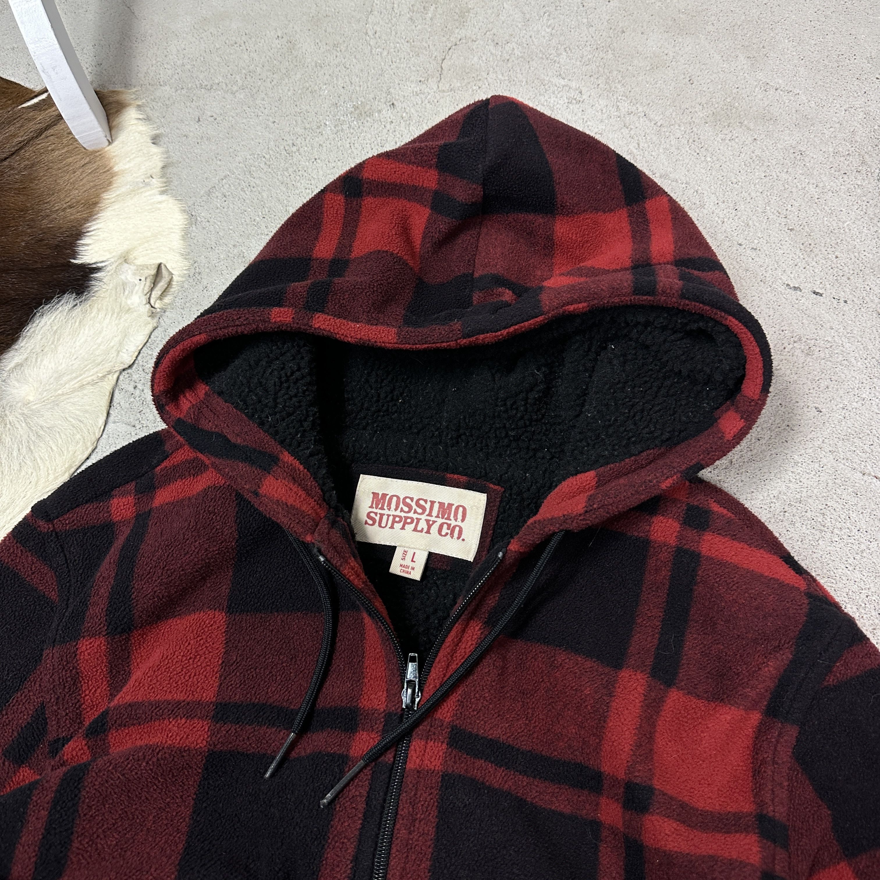 Vintage Vintage Streetwear Skater Tartan Faux-Fur Hoodie Y2K Size US L / EU 52-54 / 3 - 3 Thumbnail