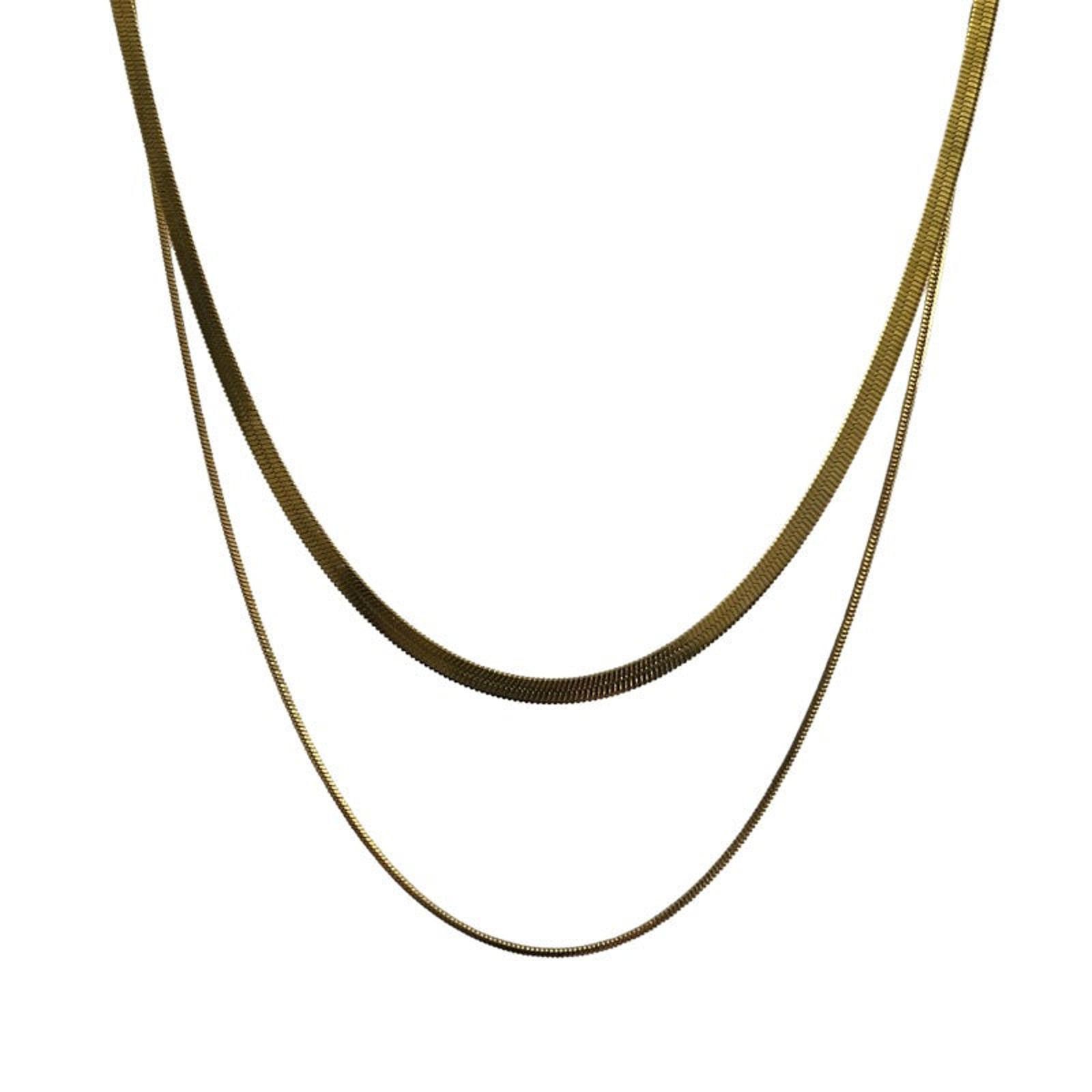 Jewelry Layered Gold Chain Necklace Size ONE SIZE - 5 Thumbnail