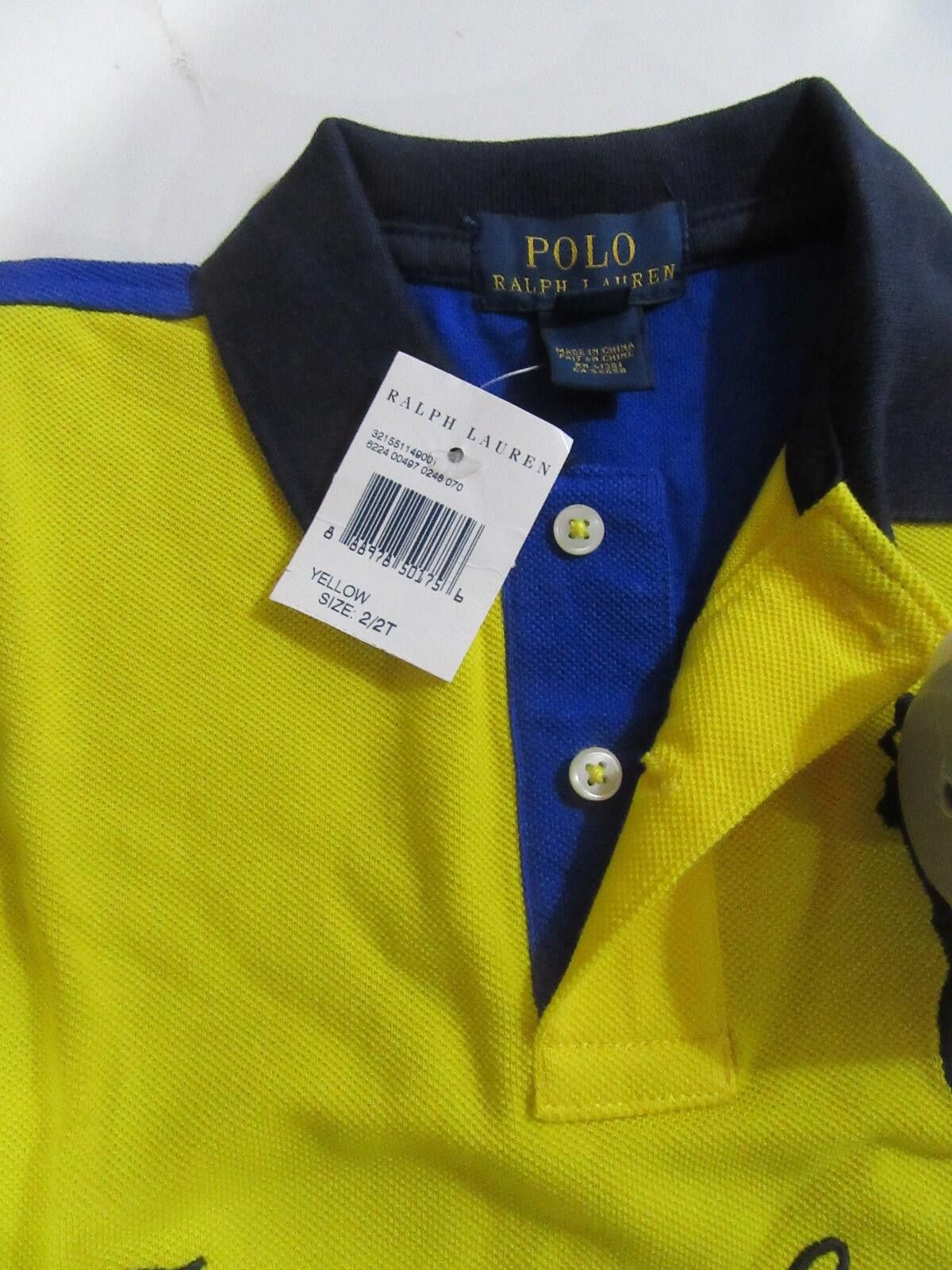 Polo Ralph Lauren Polo Ralph Lauren Boys Big Pony Short Sleeve Shirt 2/2T Size US XXS / EU 40 - 4 Thumbnail