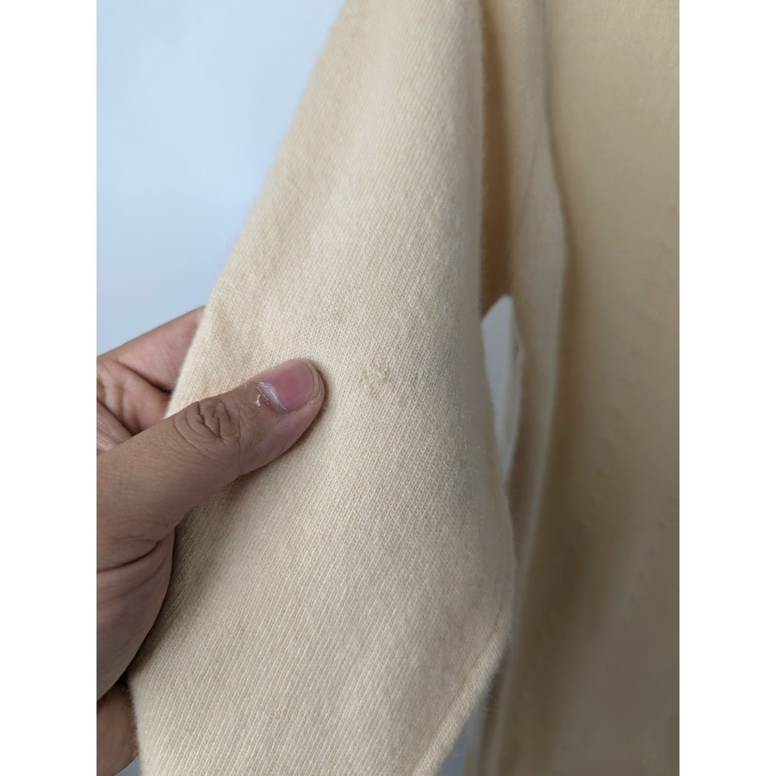 Vintage Albert Ferguson LTD 100% Pure Cashmere Rib Sweater Pullover Beige Unisex Adults One Size Long Sleeve Hand Wash Only Scotland Size ONE SIZE - 3 Thumbnail