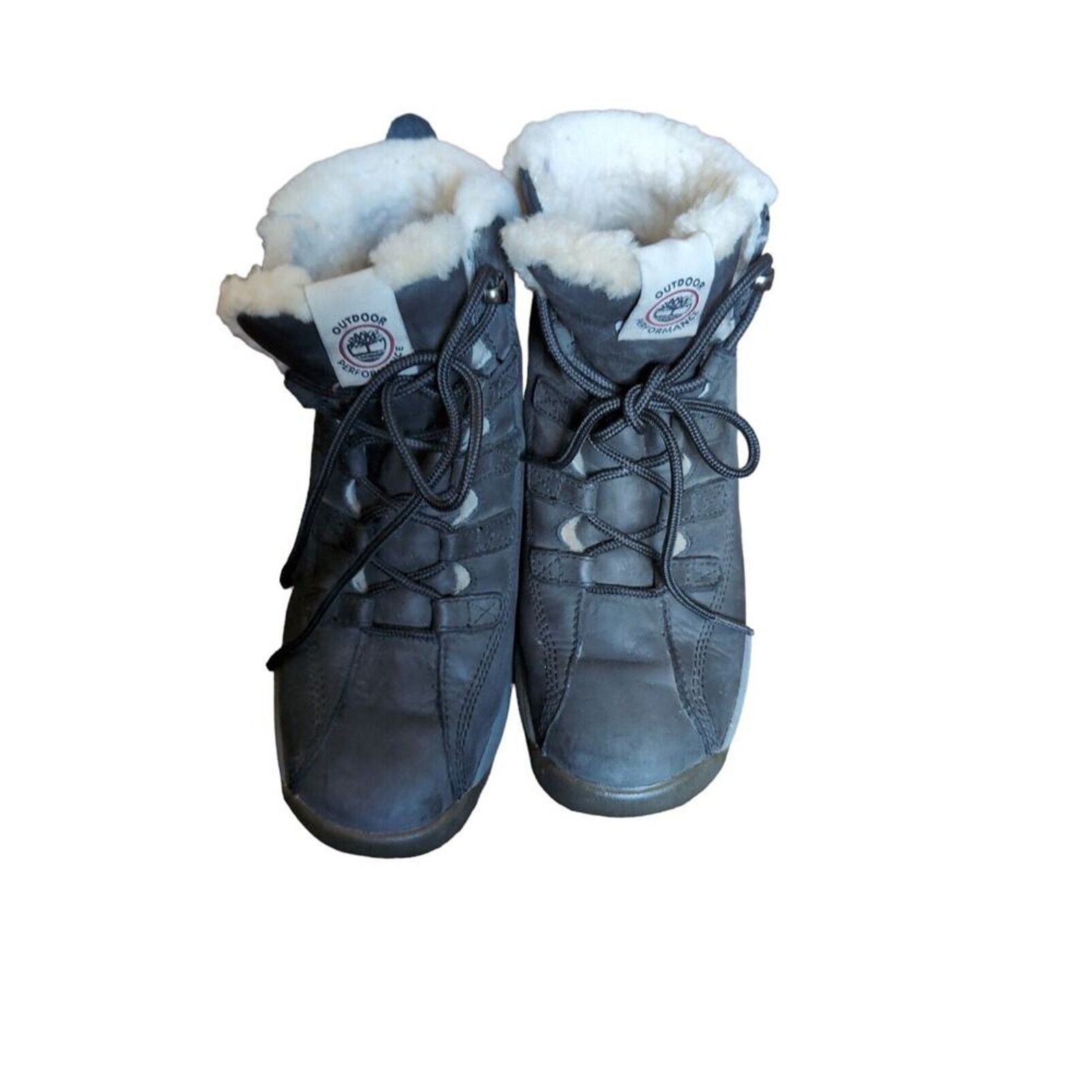 Timberland Timberland Womens 7.5M Black Suede Sherpa Ankle Boots Size US 7.5 / IT 37.5 - 3 Thumbnail