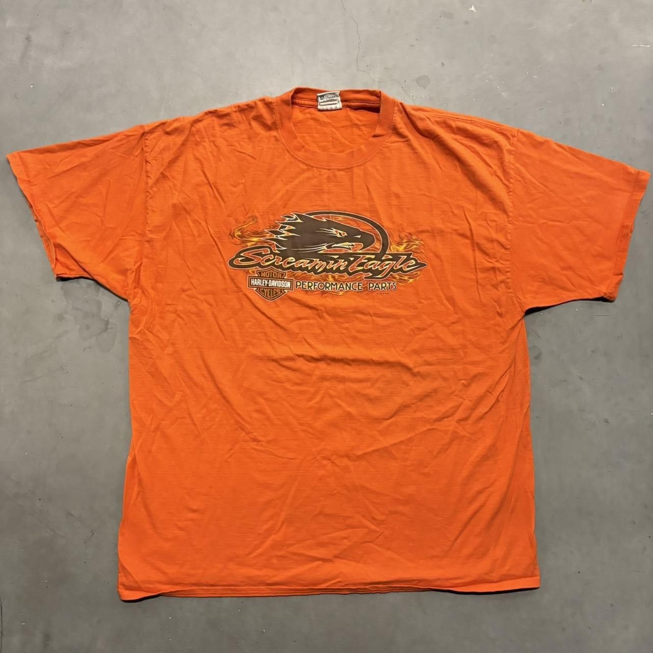 Harley Davidson × Vintage Crazy Vintage Y2K/2000s Harley Davidson Screaming Eagle Performance Parts Cincinnati Ohio Graphic Tee! Size US XXL / EU 58 / 5 - 1 Thumbnail