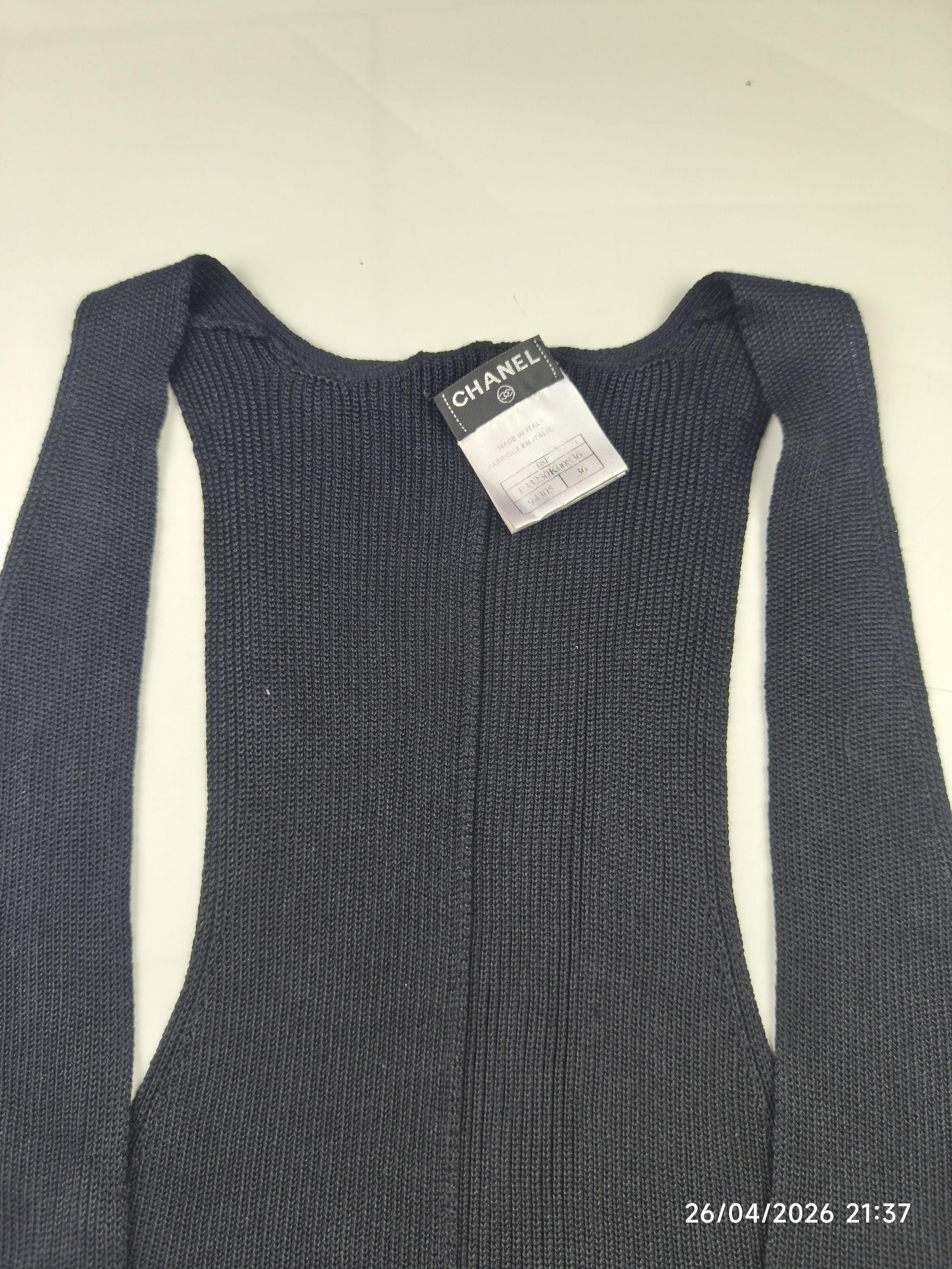 Chanel Chanel S/S 08' karl lagerfeld - knit silk jumpsuit Size XS / US 0-2 / IT 36-38 - 10 Thumbnail