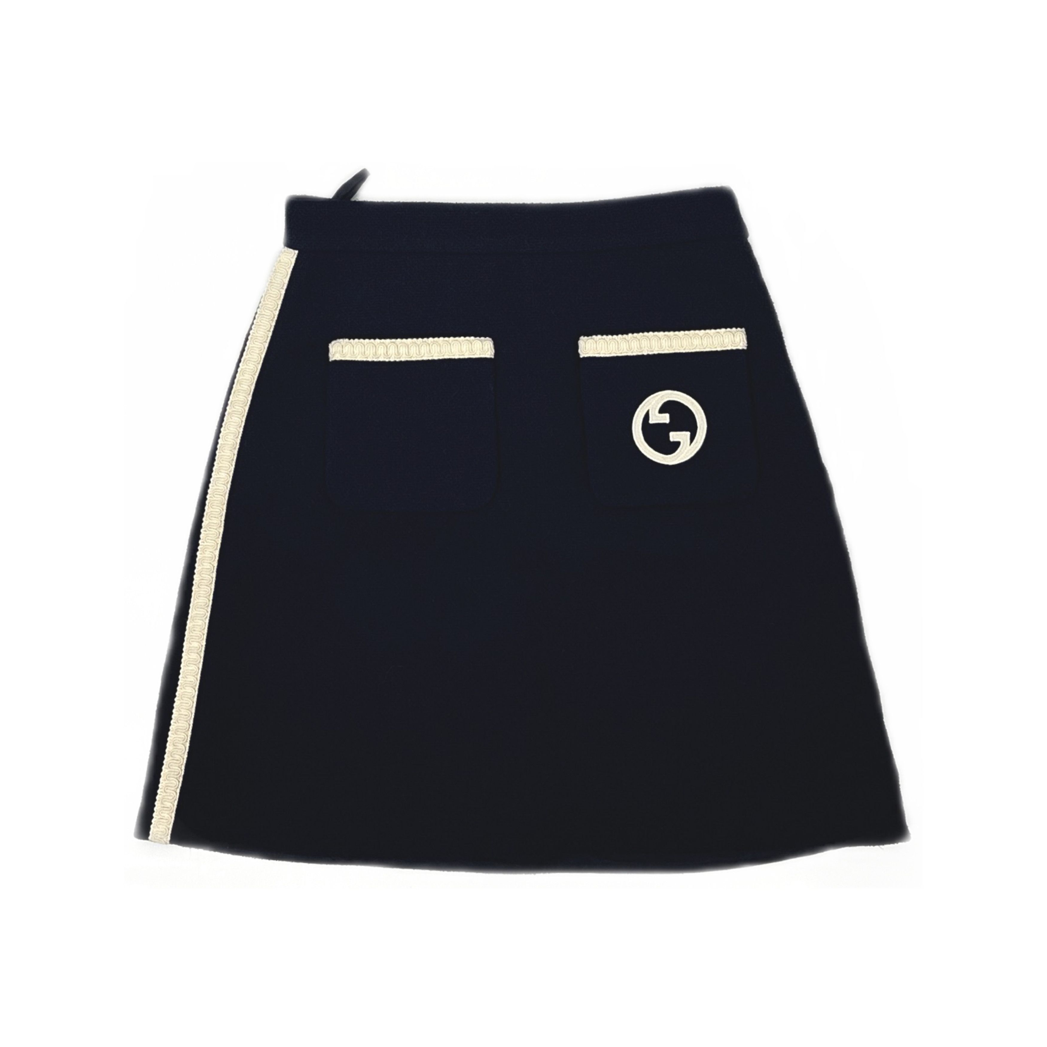 Gucci Gucci Interlocking G Wool Mini Skirt Size 40 Size 27" / US 4 / IT 40 - 1 Thumbnail
