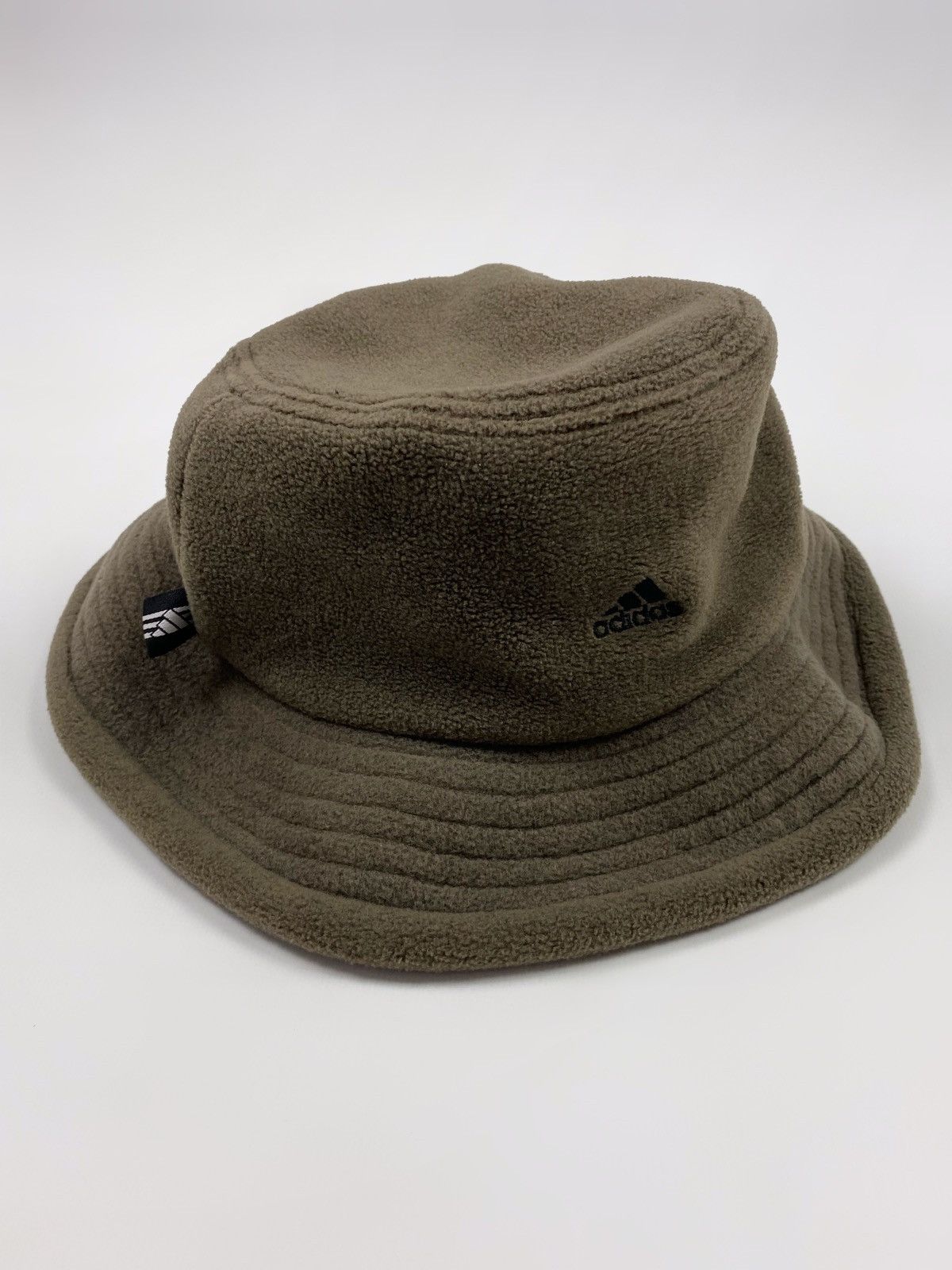 Adidas 1990’s Vintage Adidas Brown Fleece Bucket Hat Size ONE SIZE - 4 Thumbnail
