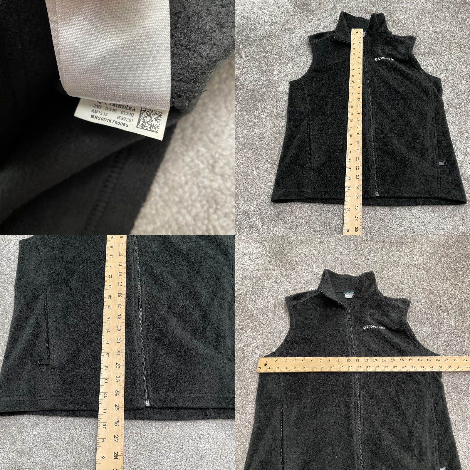 Vintage Columbia Vest Mens Small Black Full Zip Pockets Outdoor Steens Mountain Fleece Size US S / EU 44-46 / 1 - 8 Thumbnail