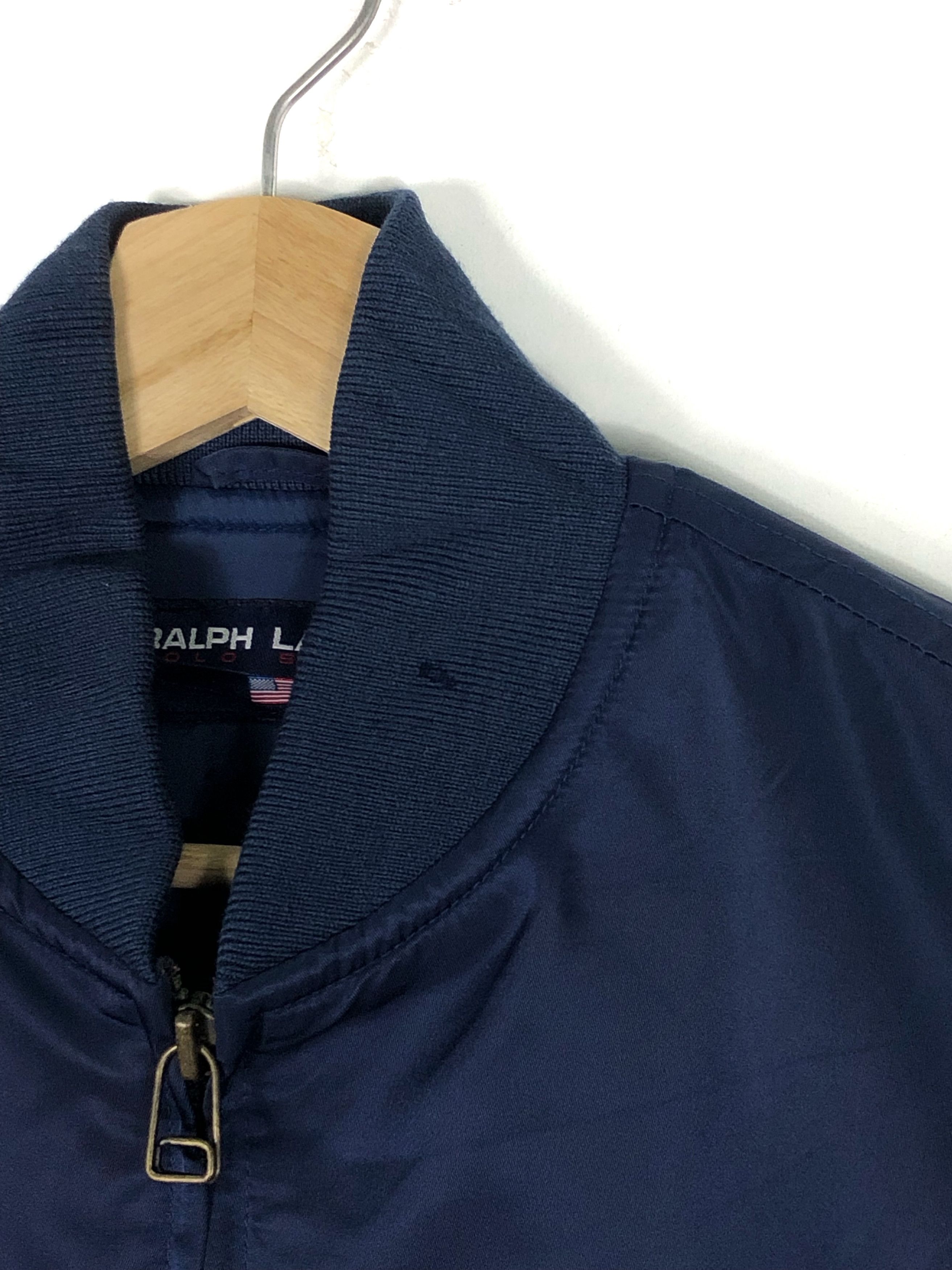 Ralph Lauren RARE🔥VINTAGE 90’S POLO SPORT RL USA BOMBER JACKET IN NAVY Size US S / EU 44-46 / 1 - 8 Thumbnail