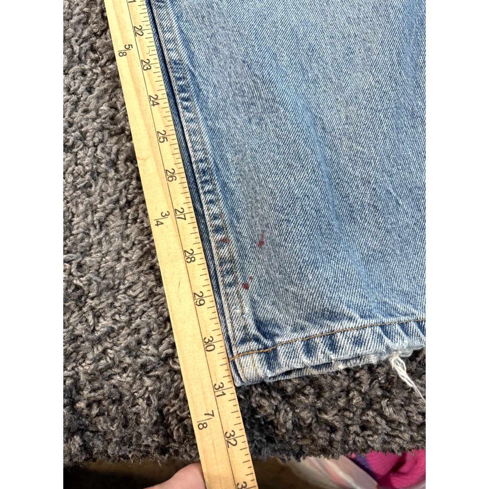 Gap VINTAGE Gap Jeans Mens 38x31 Relaxed Baggy Light Wash Distressed Denim Work 90s Boys? Size US 38 / EU 54 - 2 Thumbnail