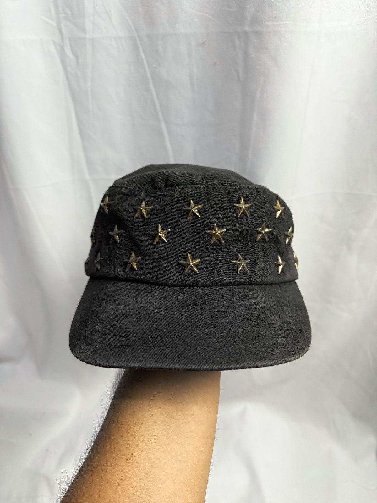 Japanese Brand Studded Stars Hats Distressed ifsix style Size ONE SIZE - 1 Thumbnail