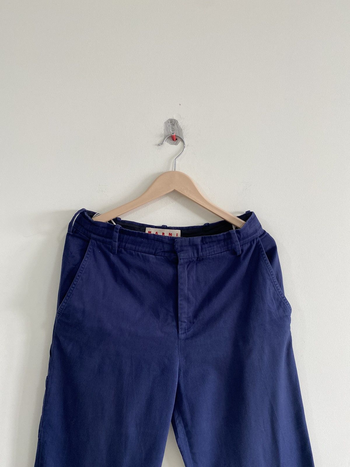 Designer × Marni Marni Logo Embroided Baggy Pants Size 30" / US 8 / IT 44 - 2 Thumbnail