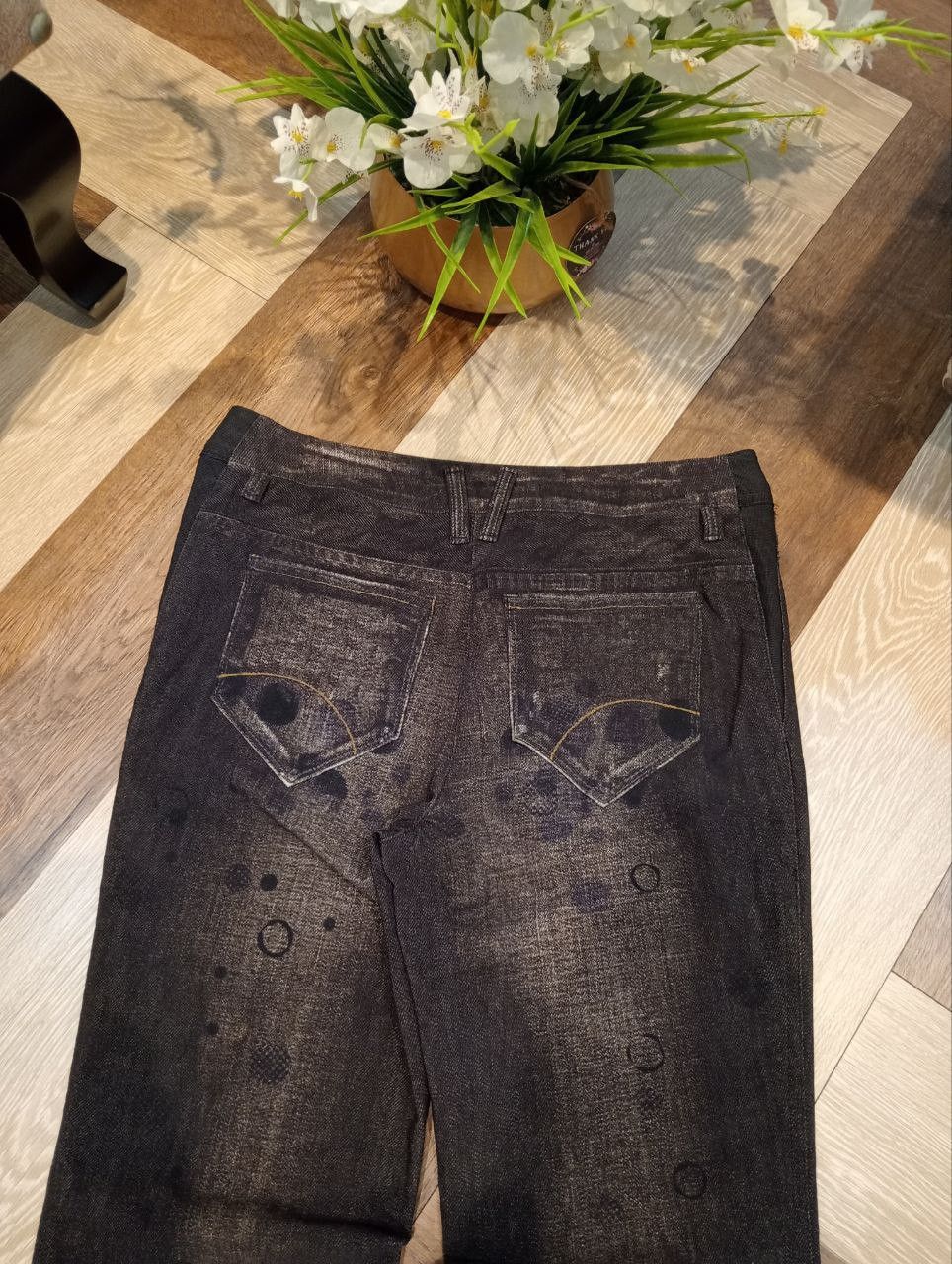 Japanese Brand LOURDES JAPAN FLARED STRETCH PANTS - SIZE 9 Size 30" / US 8 / IT 44 - 12 Thumbnail